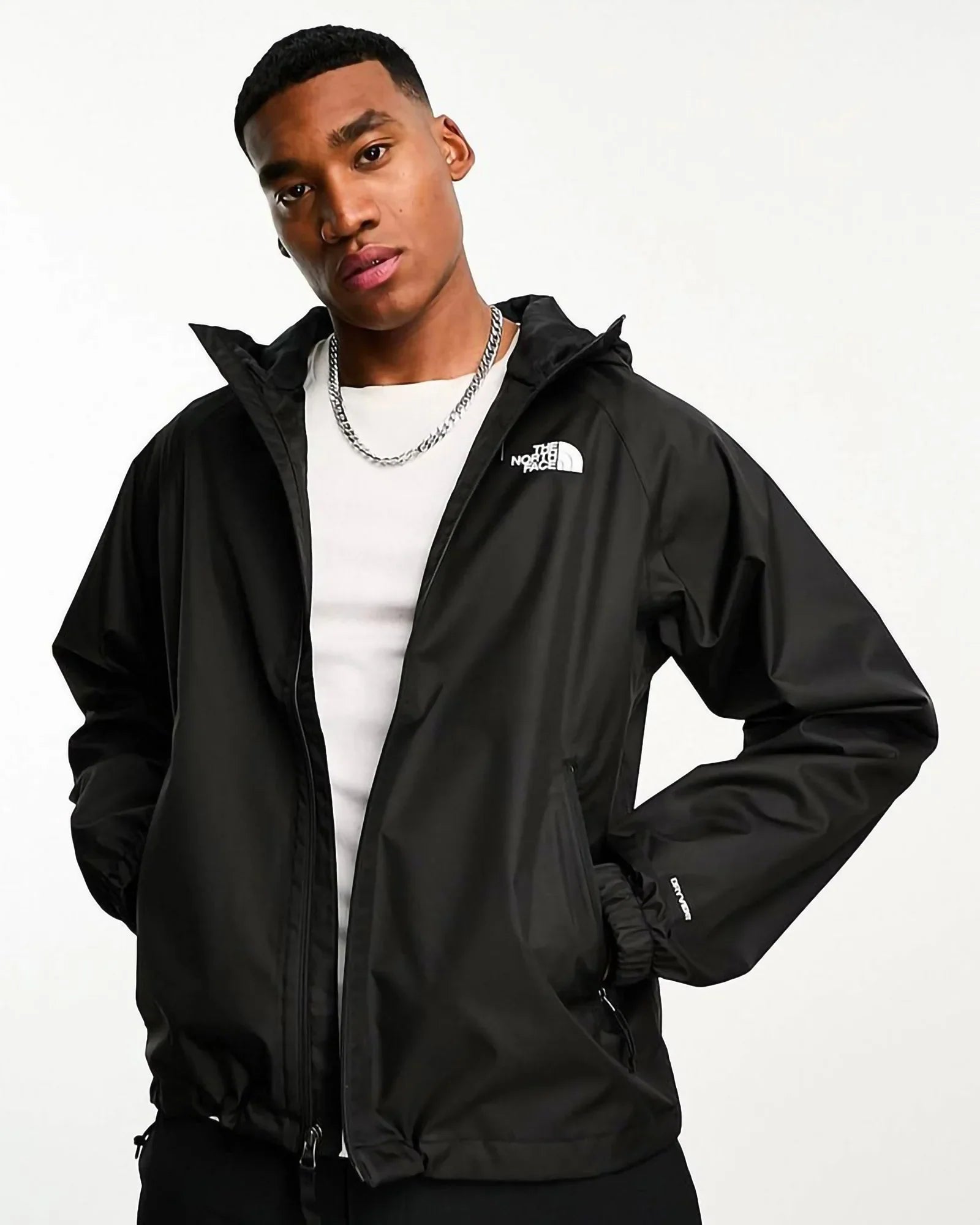 The North Face Elements Rain Hoodie Jacket Tnf Black