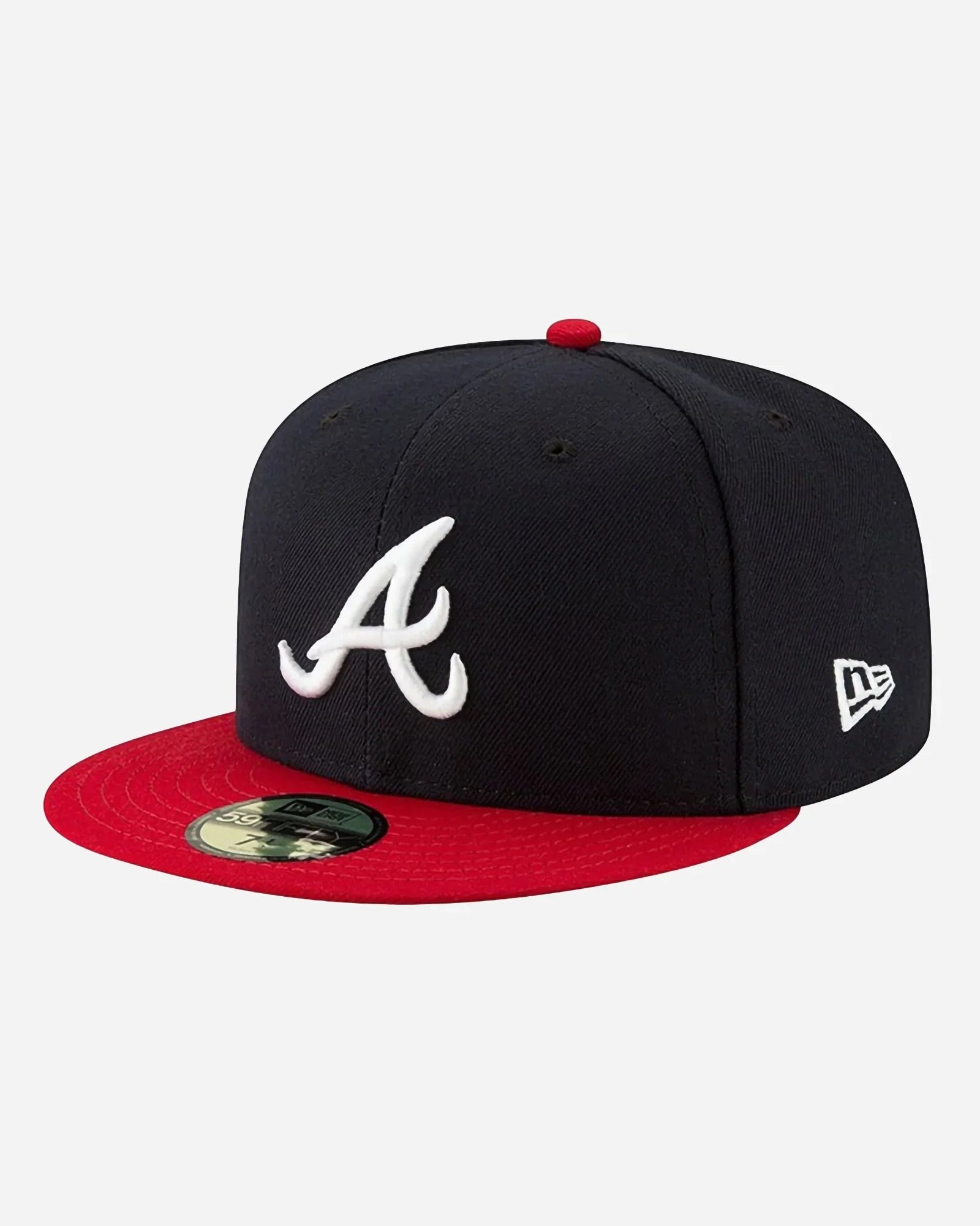 New Era 59fifty Atlanta Braves Ac Blue Navy/red