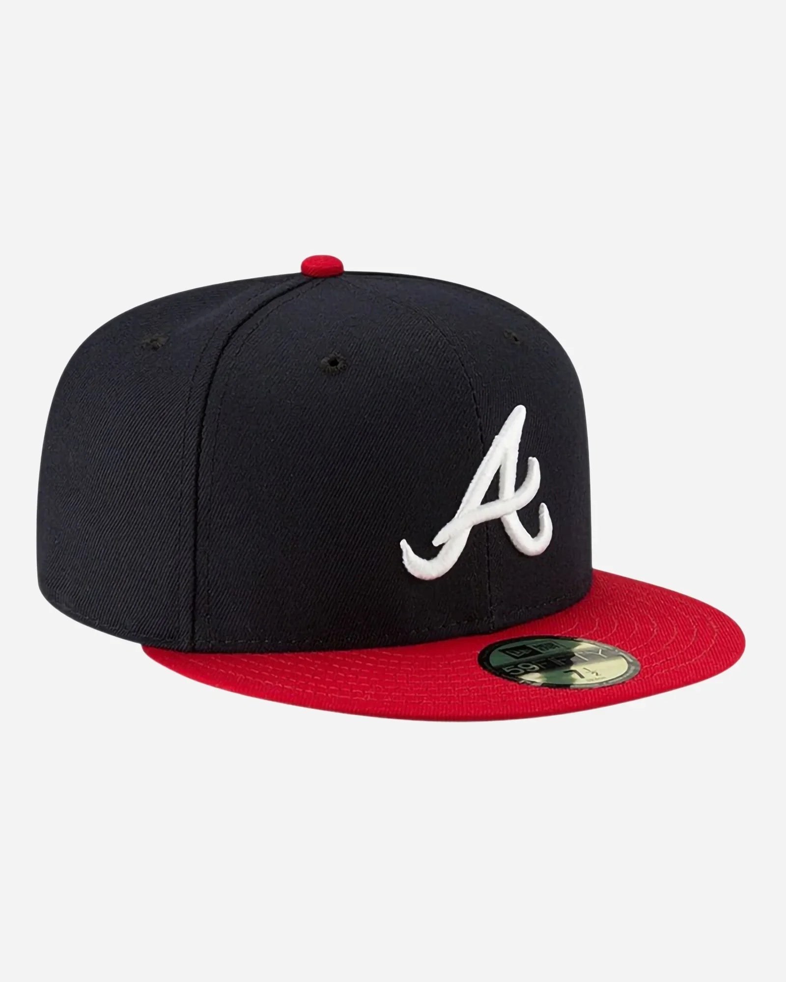 New Era 59fifty Atlanta Braves Ac Blue Navy/red