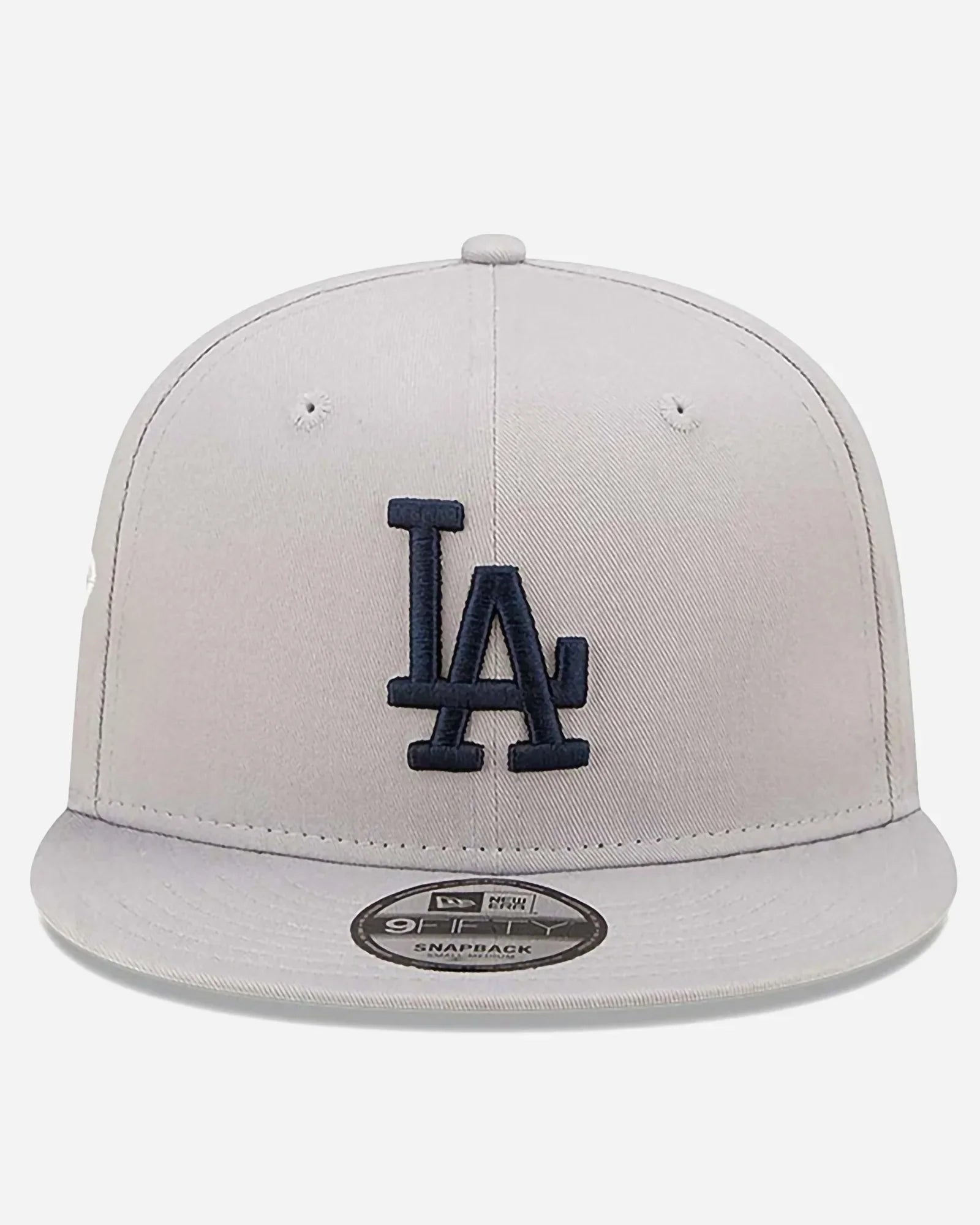 New Era 9fifty Snapback Side Patch Los Angeles Dodgers Light Grey