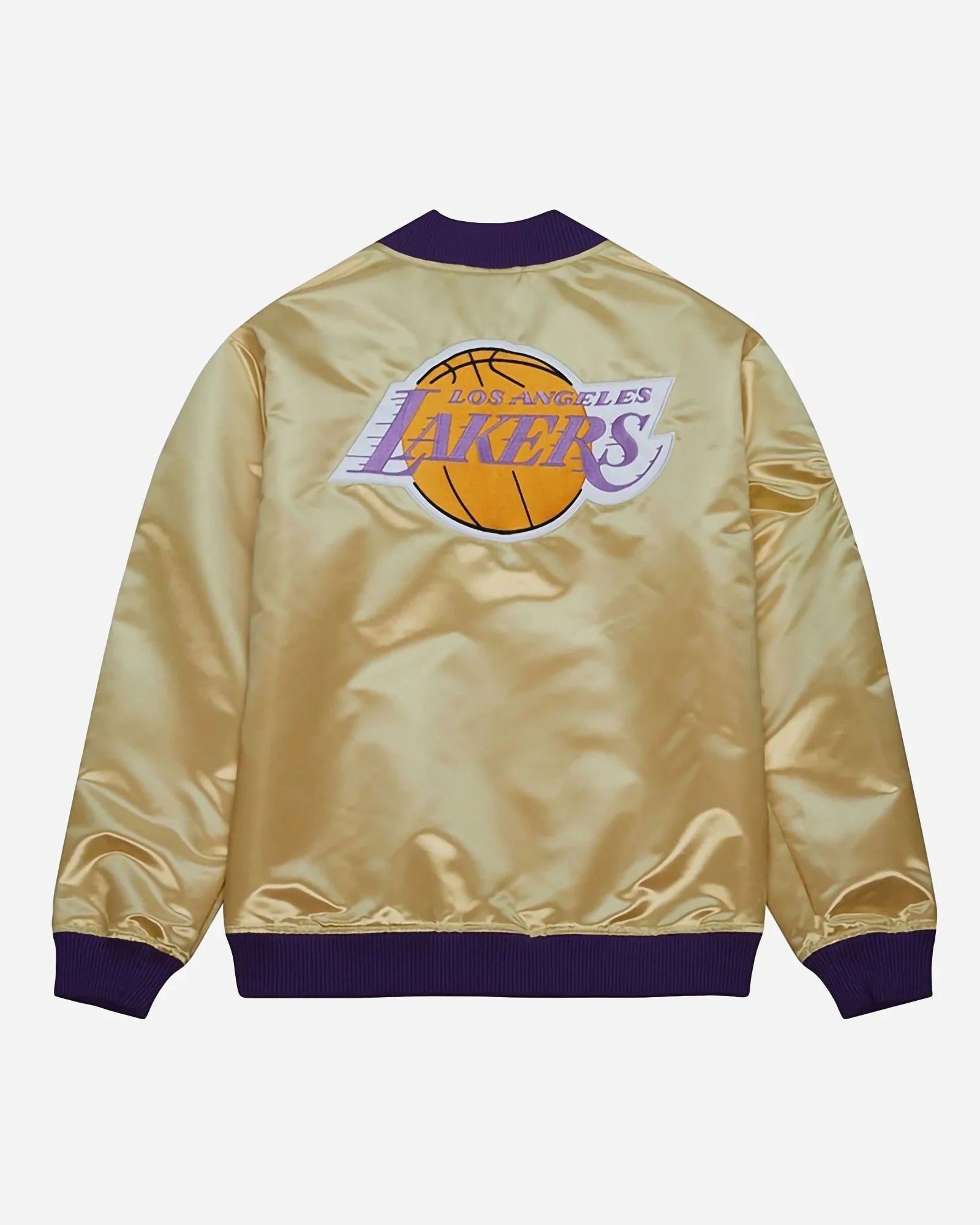 Mitchell & Ness Nba Team Og 2.0 Lightweight Satin Jacket Vintage Logo Lakers