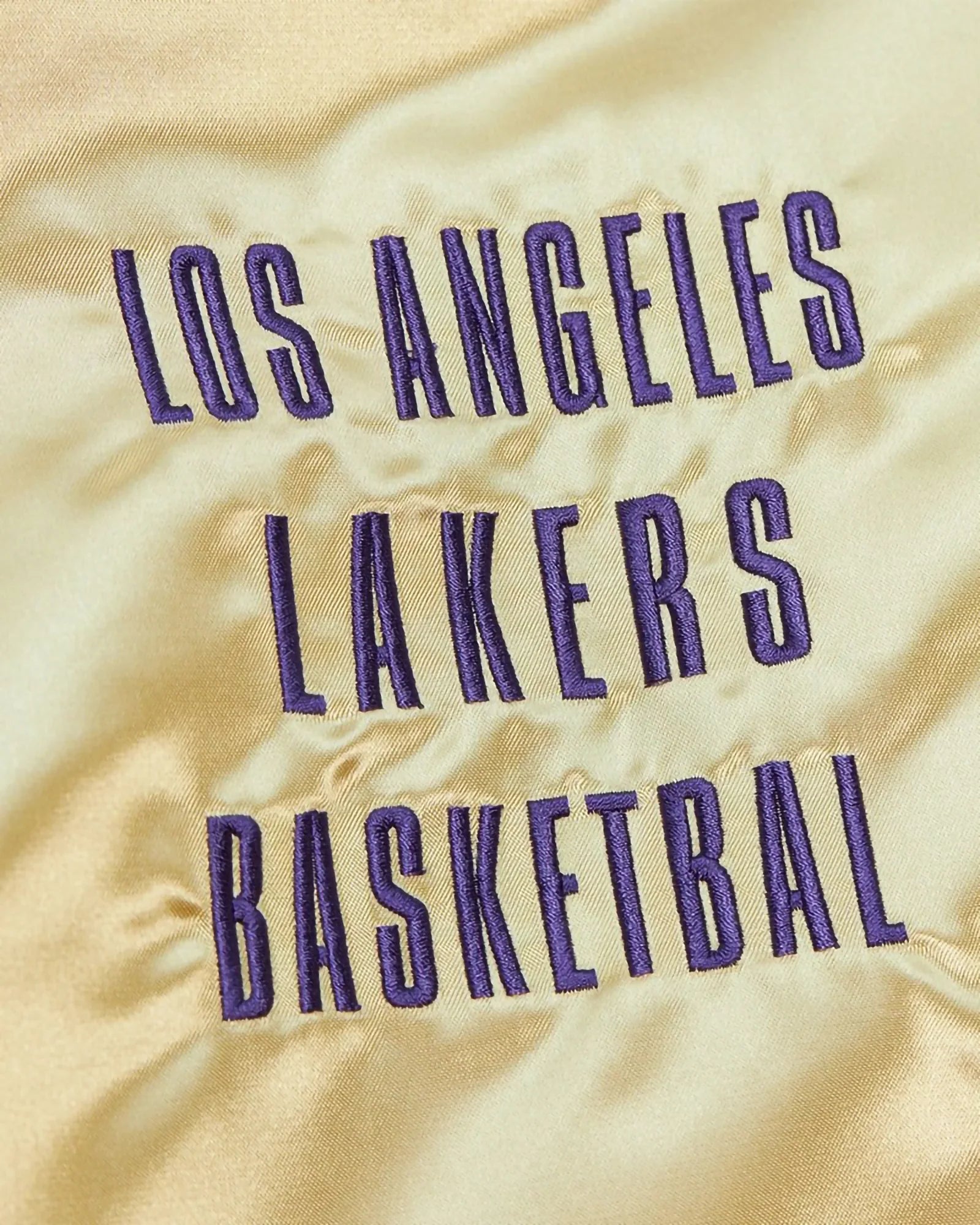 Mitchell & Ness Nba Team Og 2.0 Lightweight Satin Jacket Vintage Logo Lakers