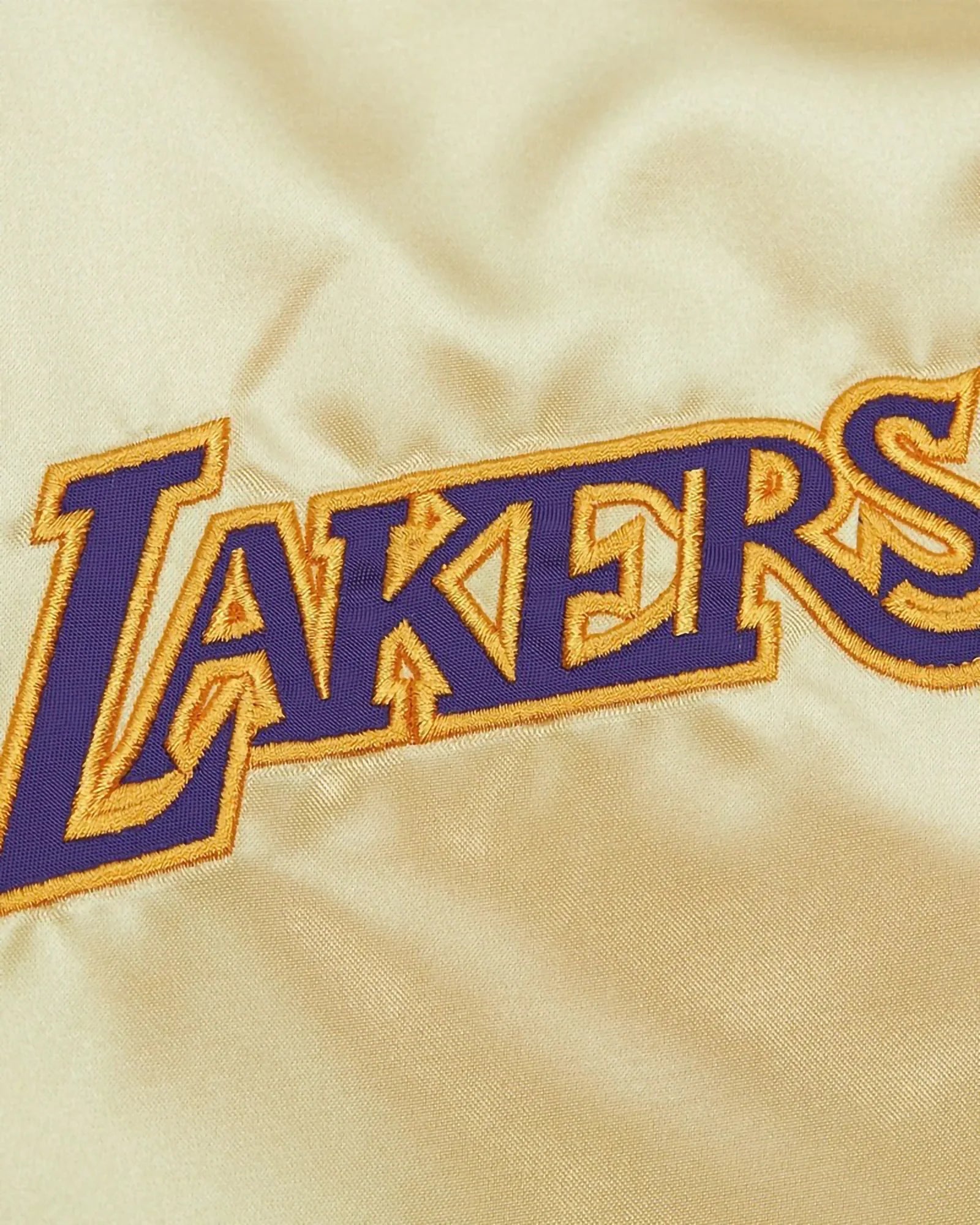 Mitchell & Ness Nba Team Og 2.0 Lightweight Satin Jacket Vintage Logo Lakers