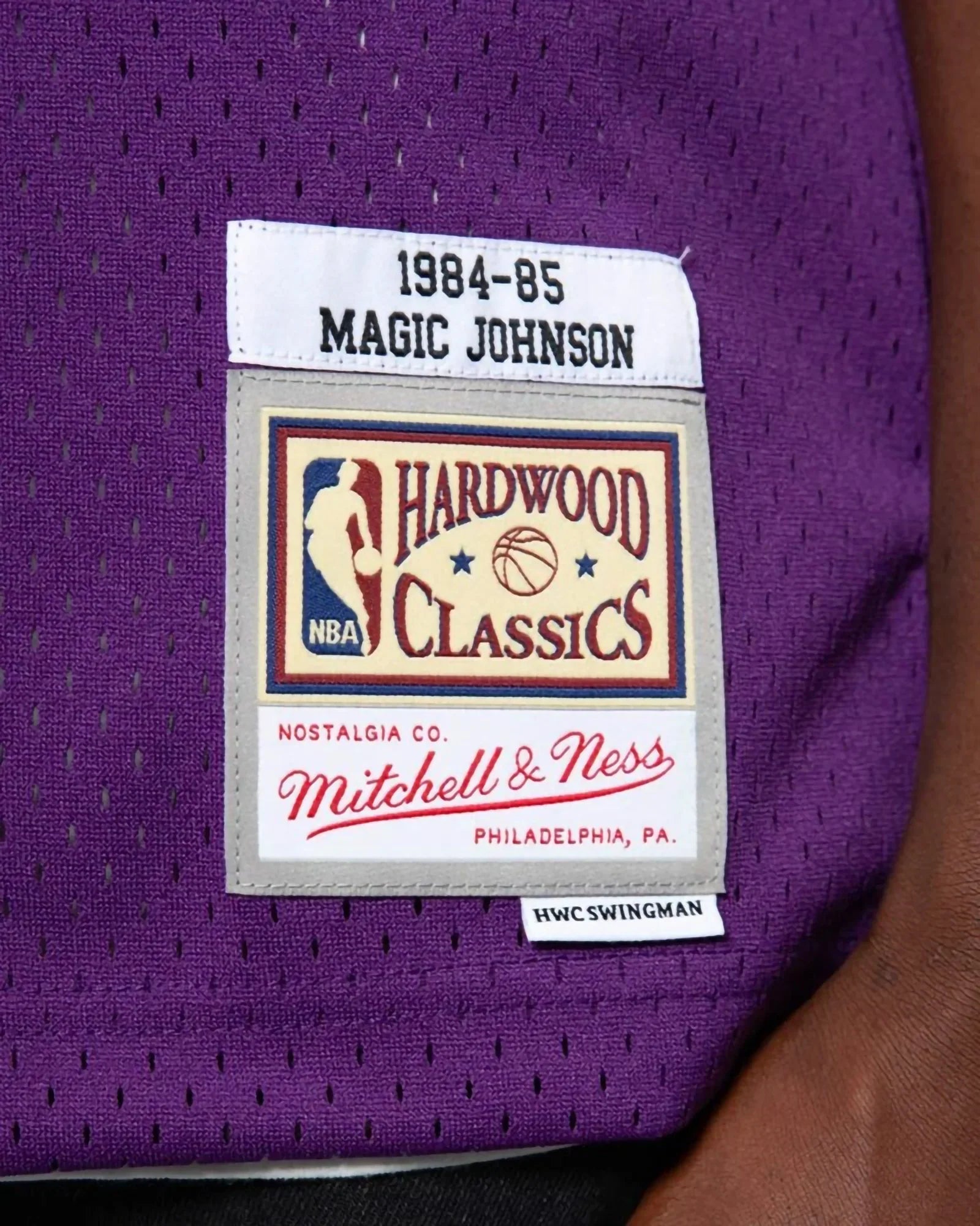 Mitchell & Ness Nba Swingman Road Jersey Lakers 1984-85 Magic Johnson