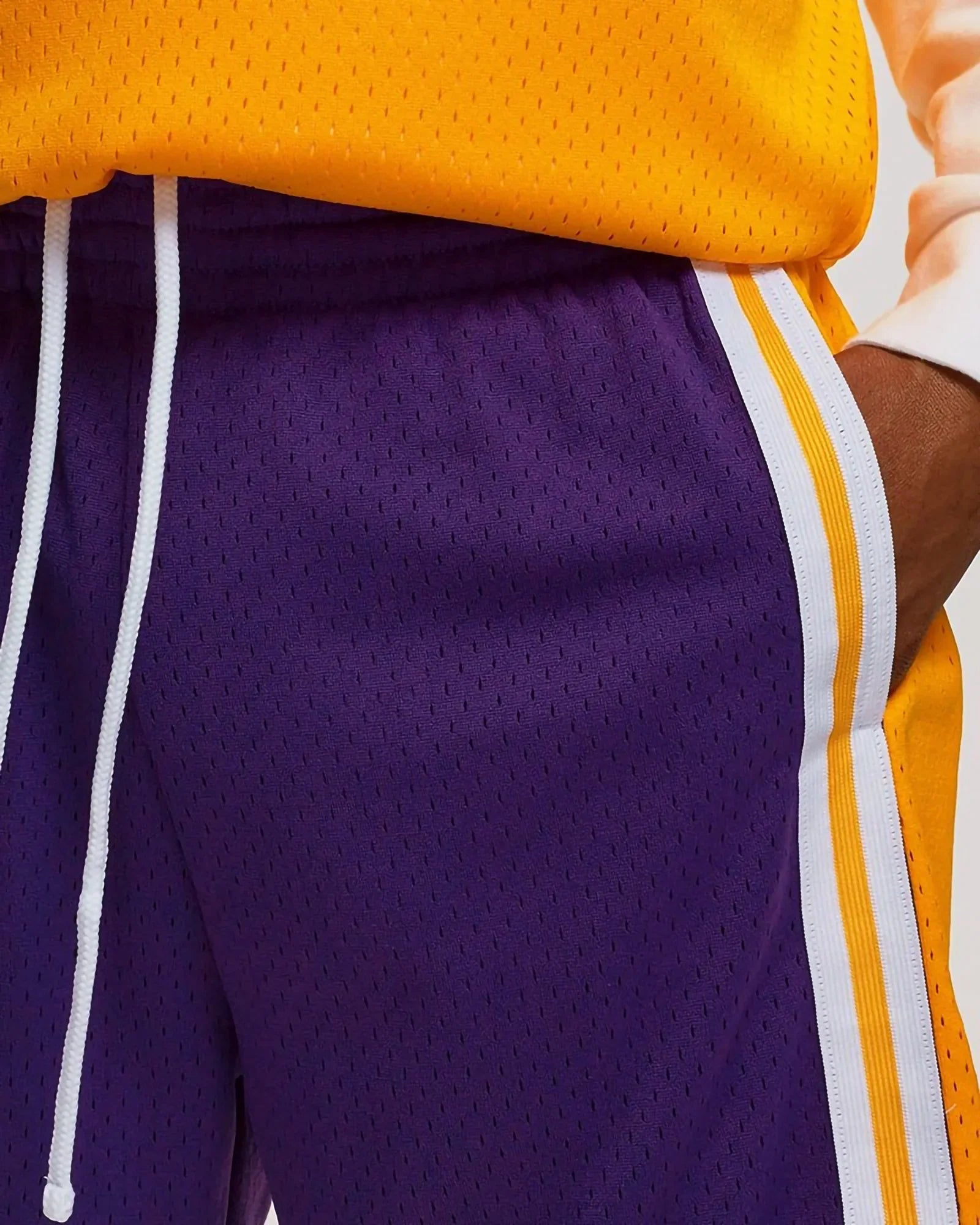 Mitchell & Ness Nba Swingman Road Shorts Lakers 1984-85