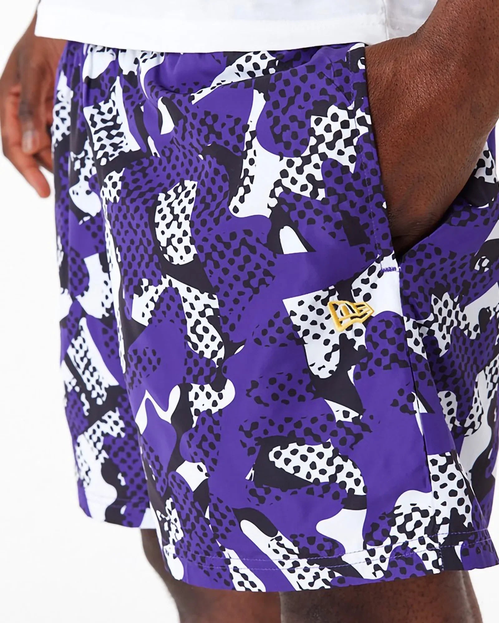 New Era Nba La Lakers Shorts All Over Print Viola