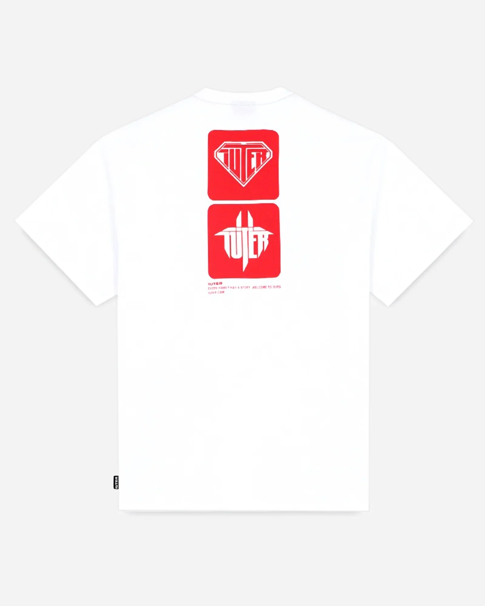 Iuter Tab Tee White/red