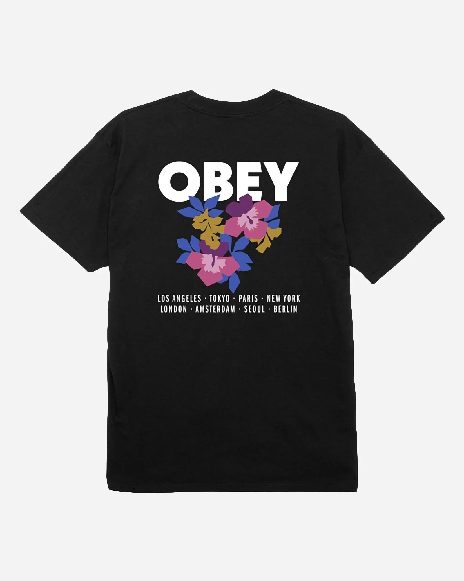 Obey Floral Garden Classic Tee Black