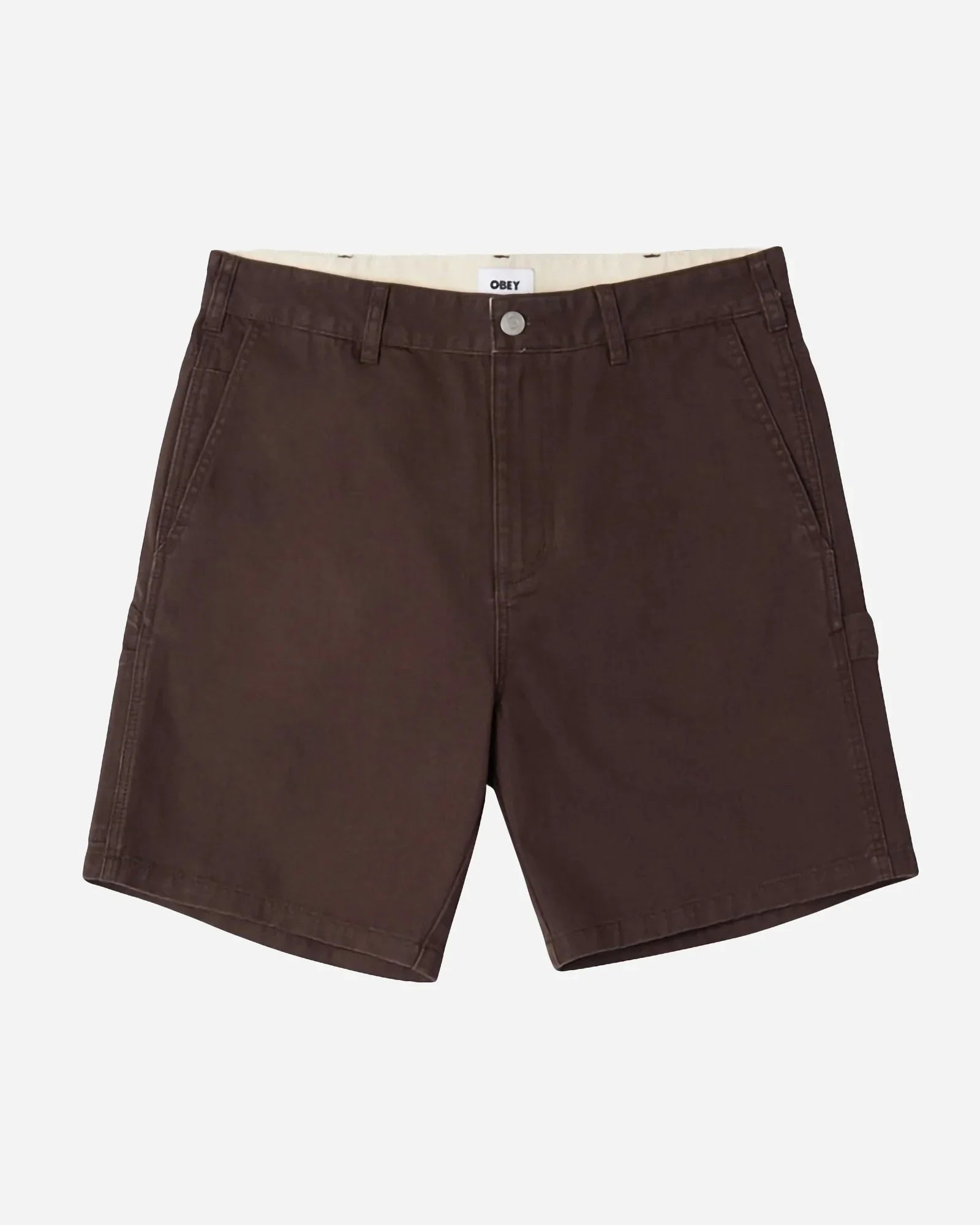 Obey Big Timer Carpenter Short Java Brown