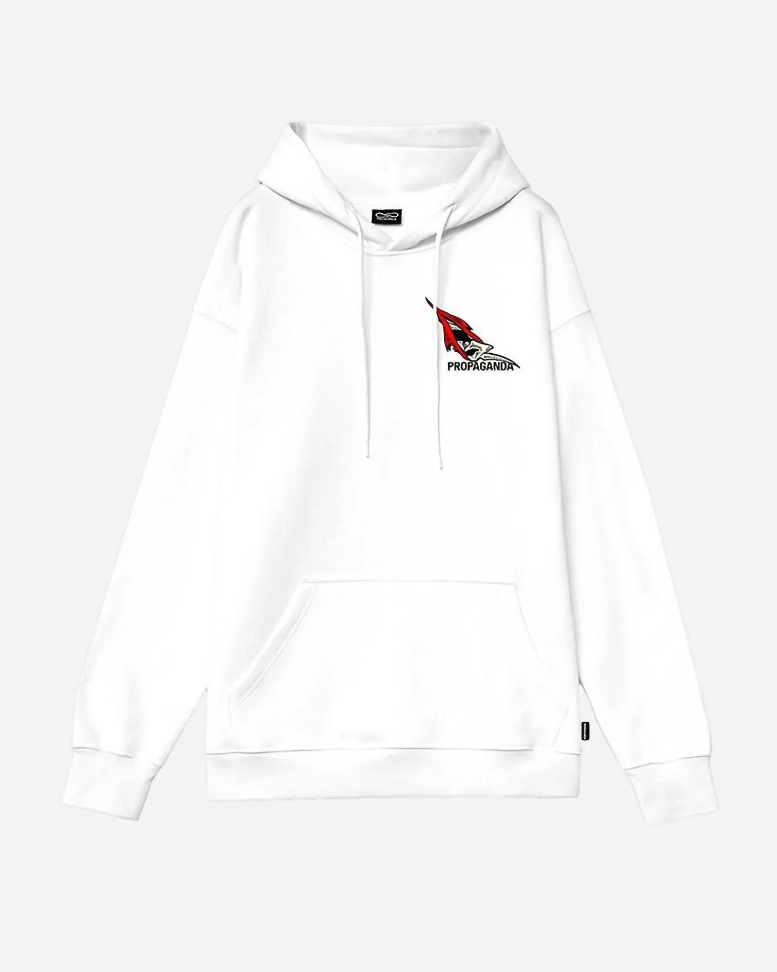 Propaganda Ribs Scrub Hoodie White