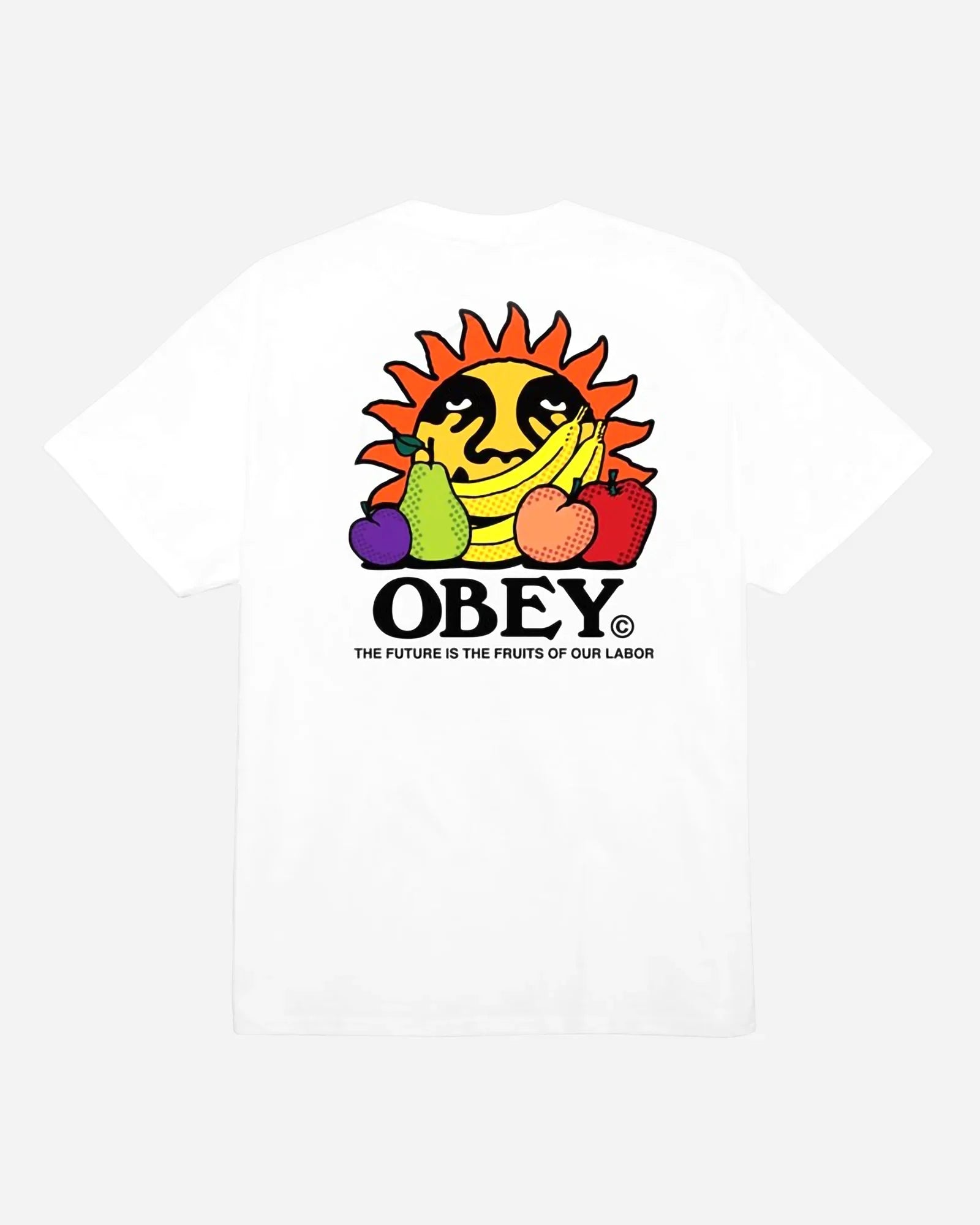 Obey The Future Is The Fruits Of Our Labor Classic Tee White