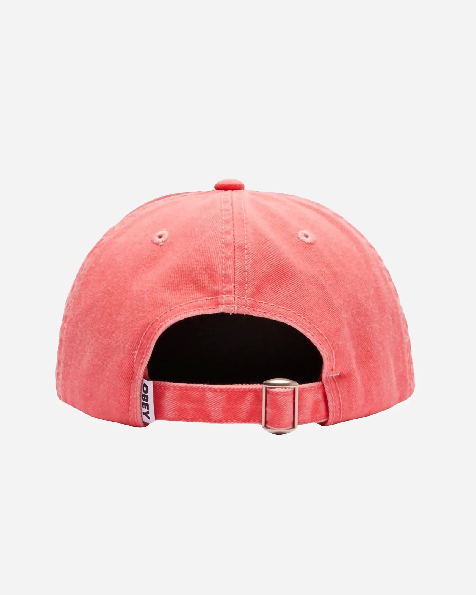 Obey Cappello Pigment Lowercase 6 Panel Strapback Coral