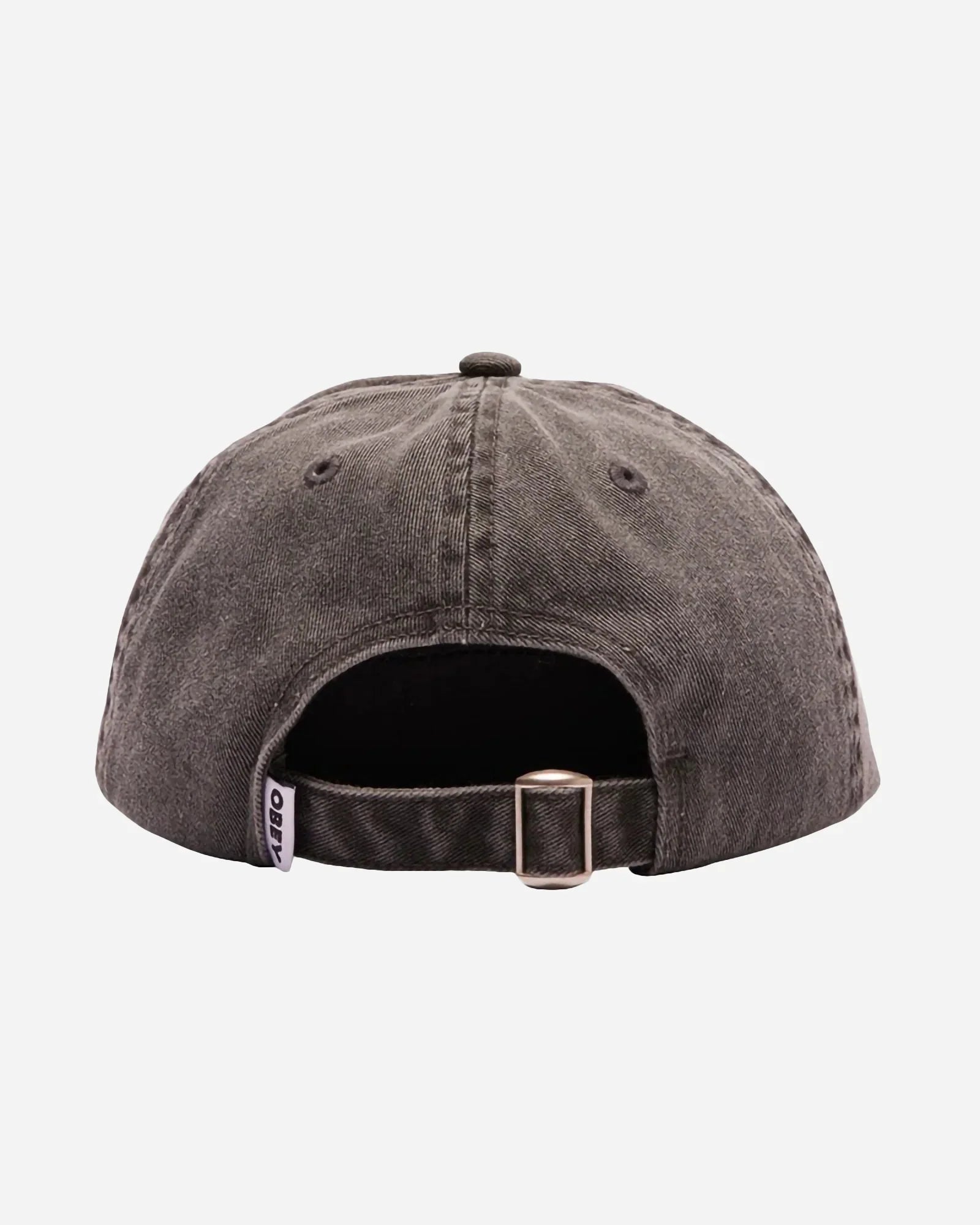 Obey Cappello Pigment Lowercase 6 Panel Strapback Black