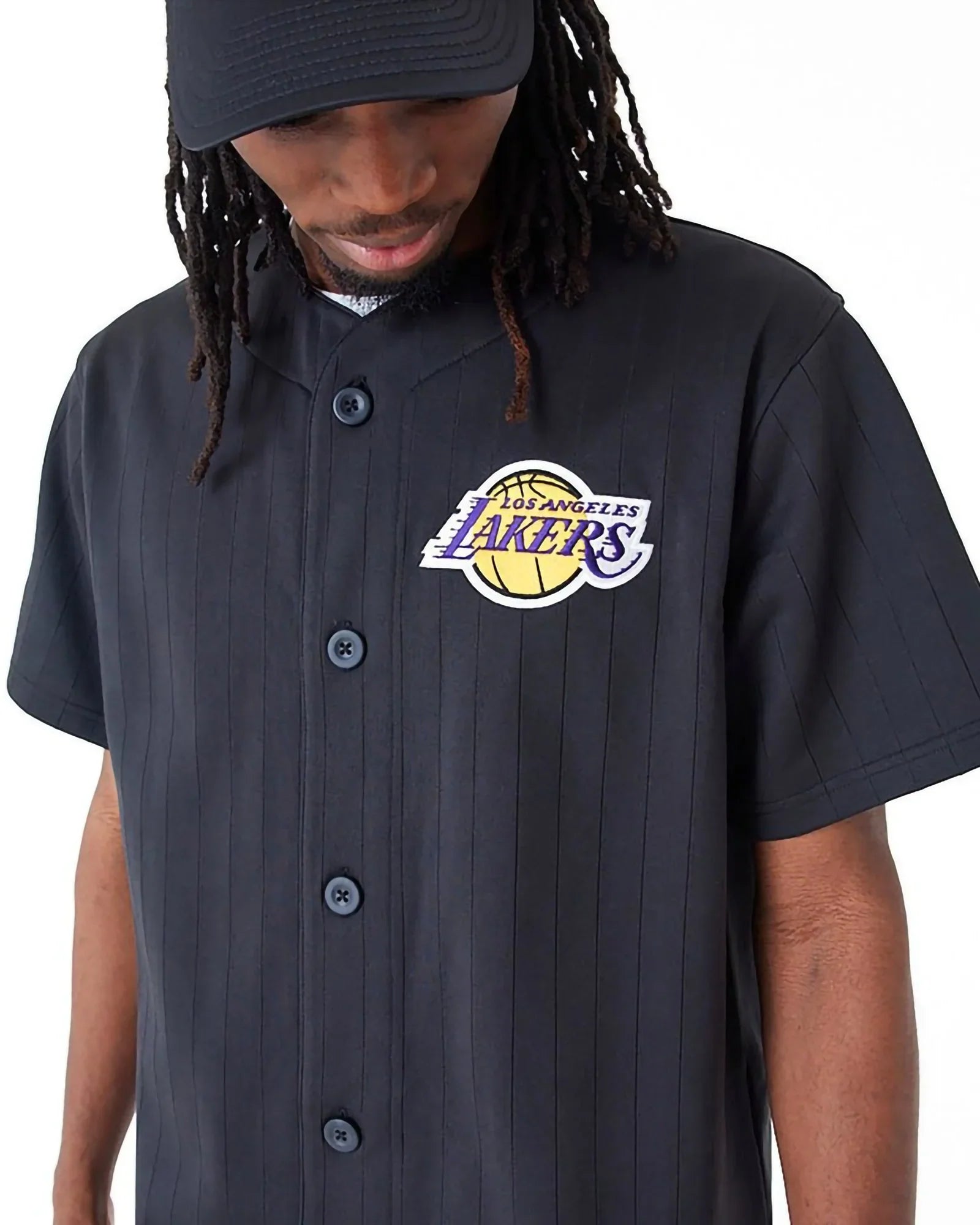 New Era Nba Los Angeles Lakers Camicia Team Logo Black