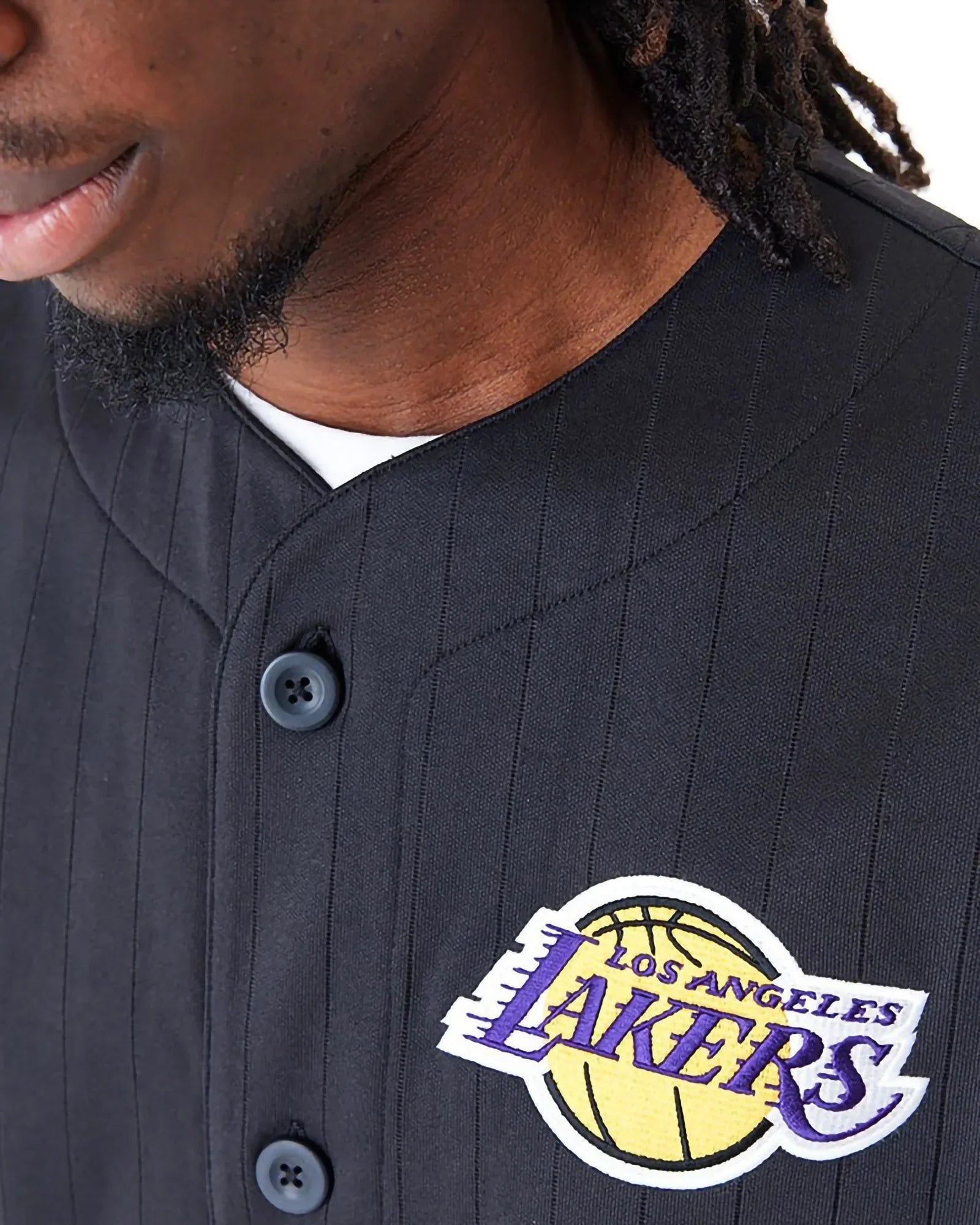 New Era Nba Los Angeles Lakers Camicia Team Logo Black