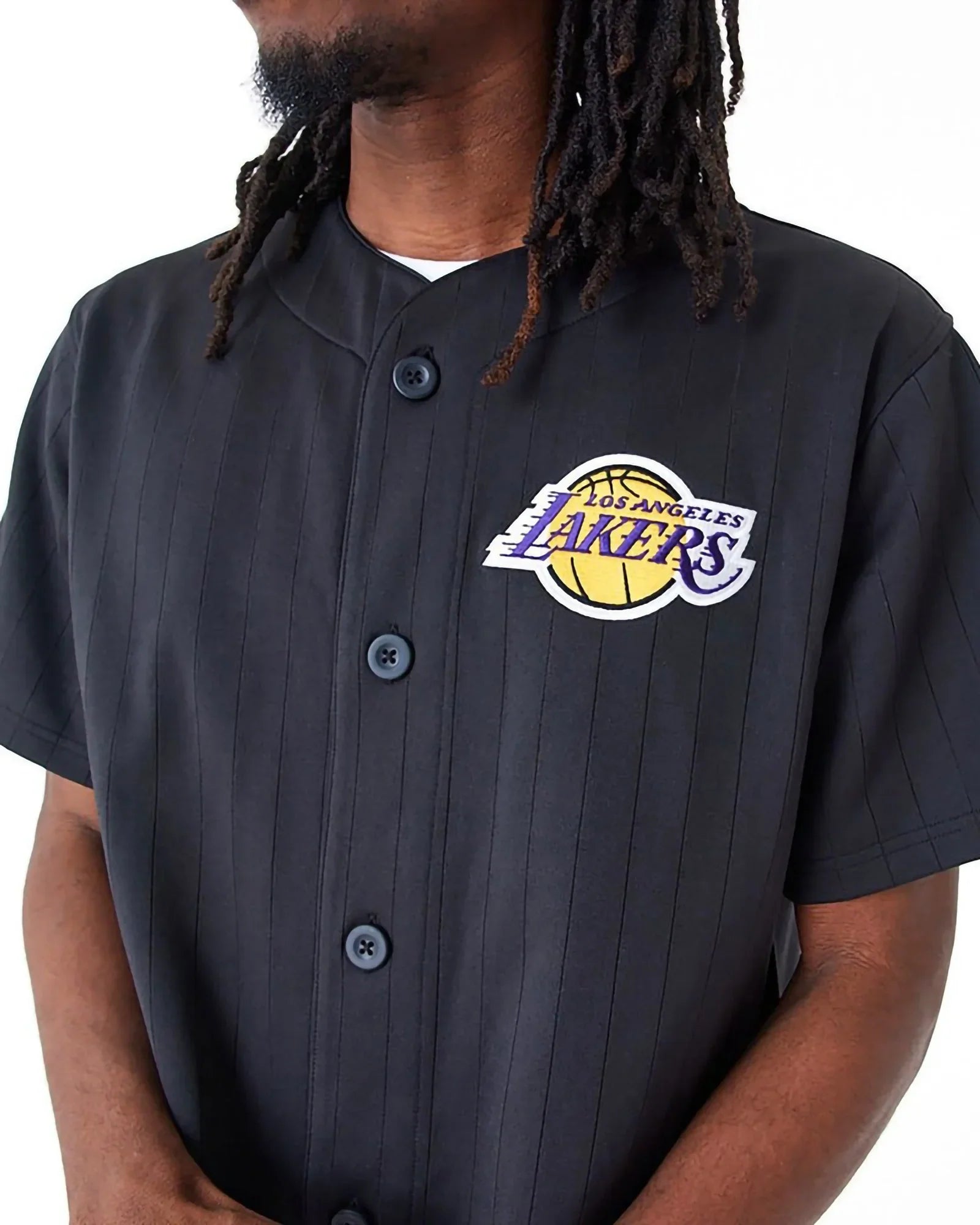 New Era Nba Los Angeles Lakers Camicia Team Logo Black