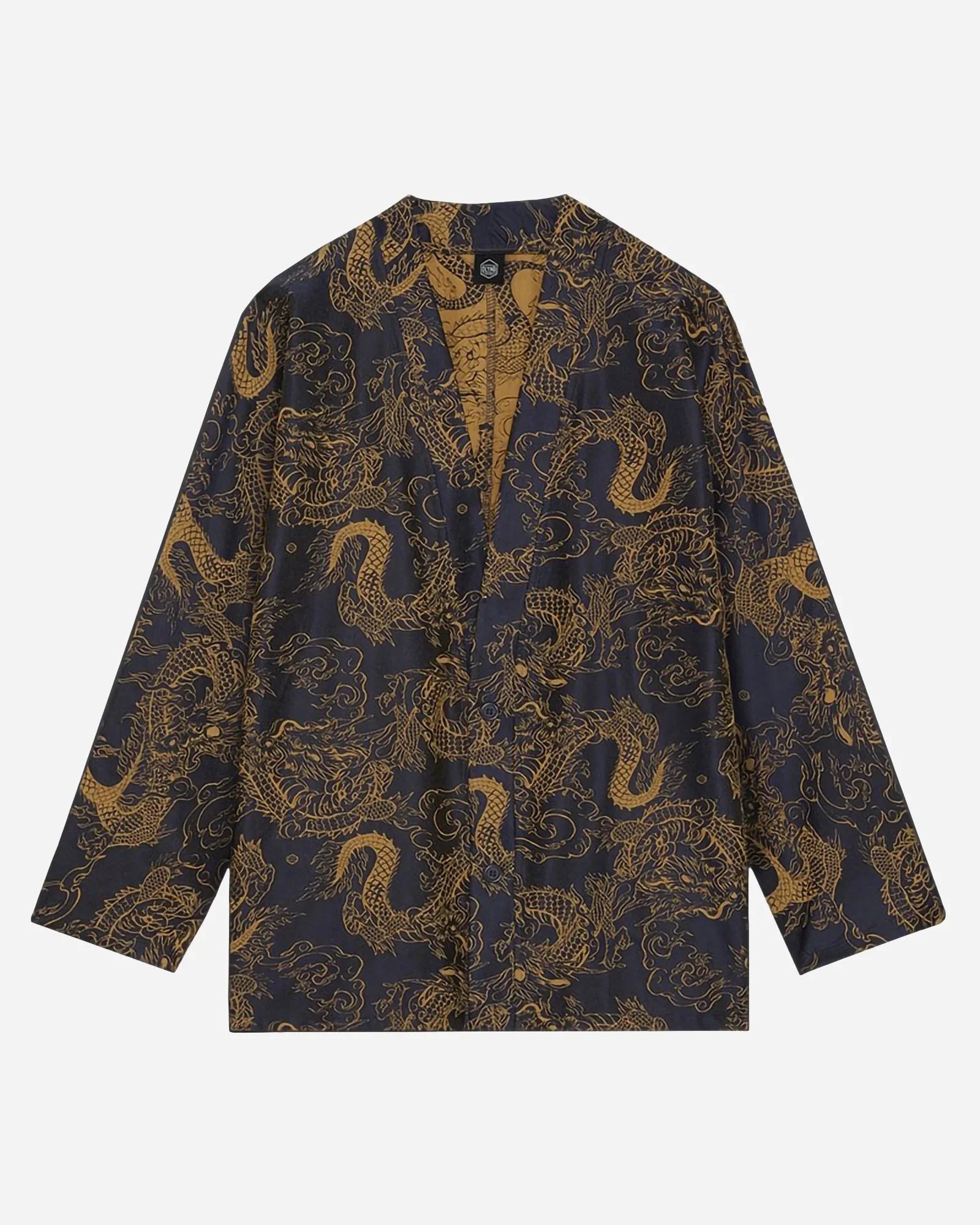 Dolly Noire Chinese Dragon Pattern Kimono Shirt