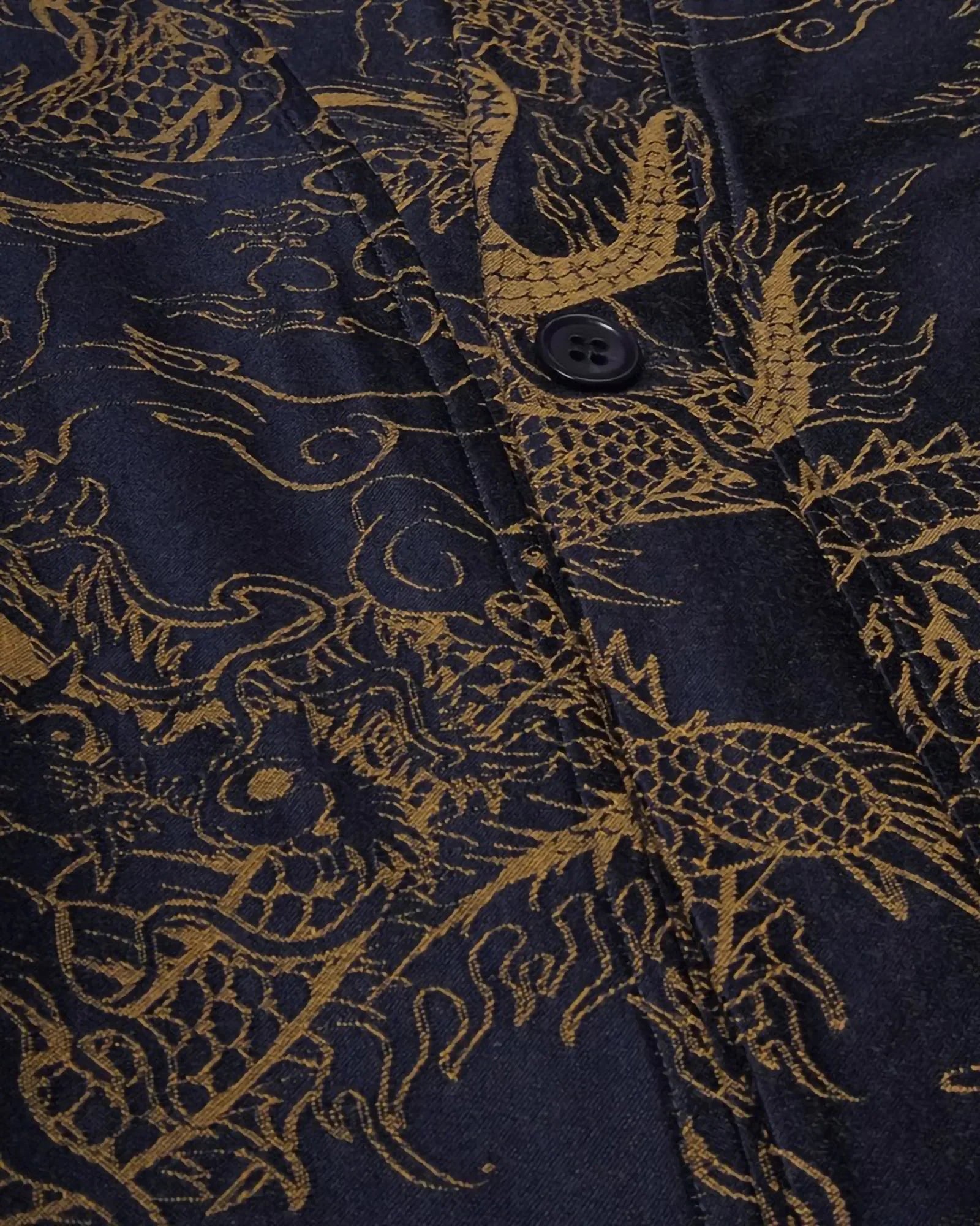 Dolly Noire Chinese Dragon Pattern Kimono Shirt