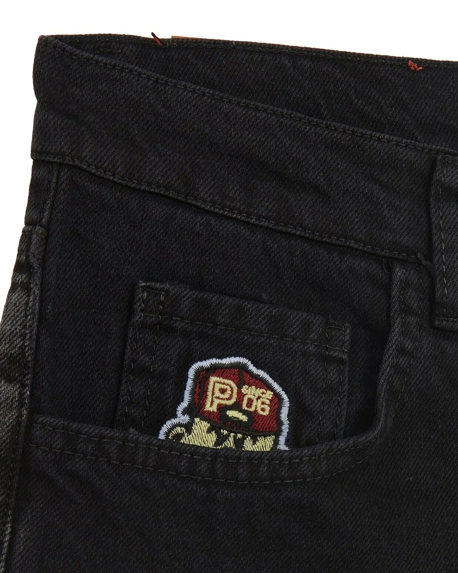 Propaganda Baseball Denim Shorts Black