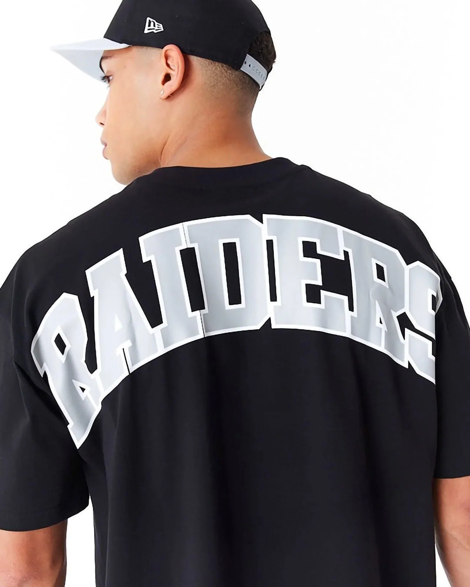 New Era Nfl Shoulder Oversize Tee Las Vegas Raiders Black