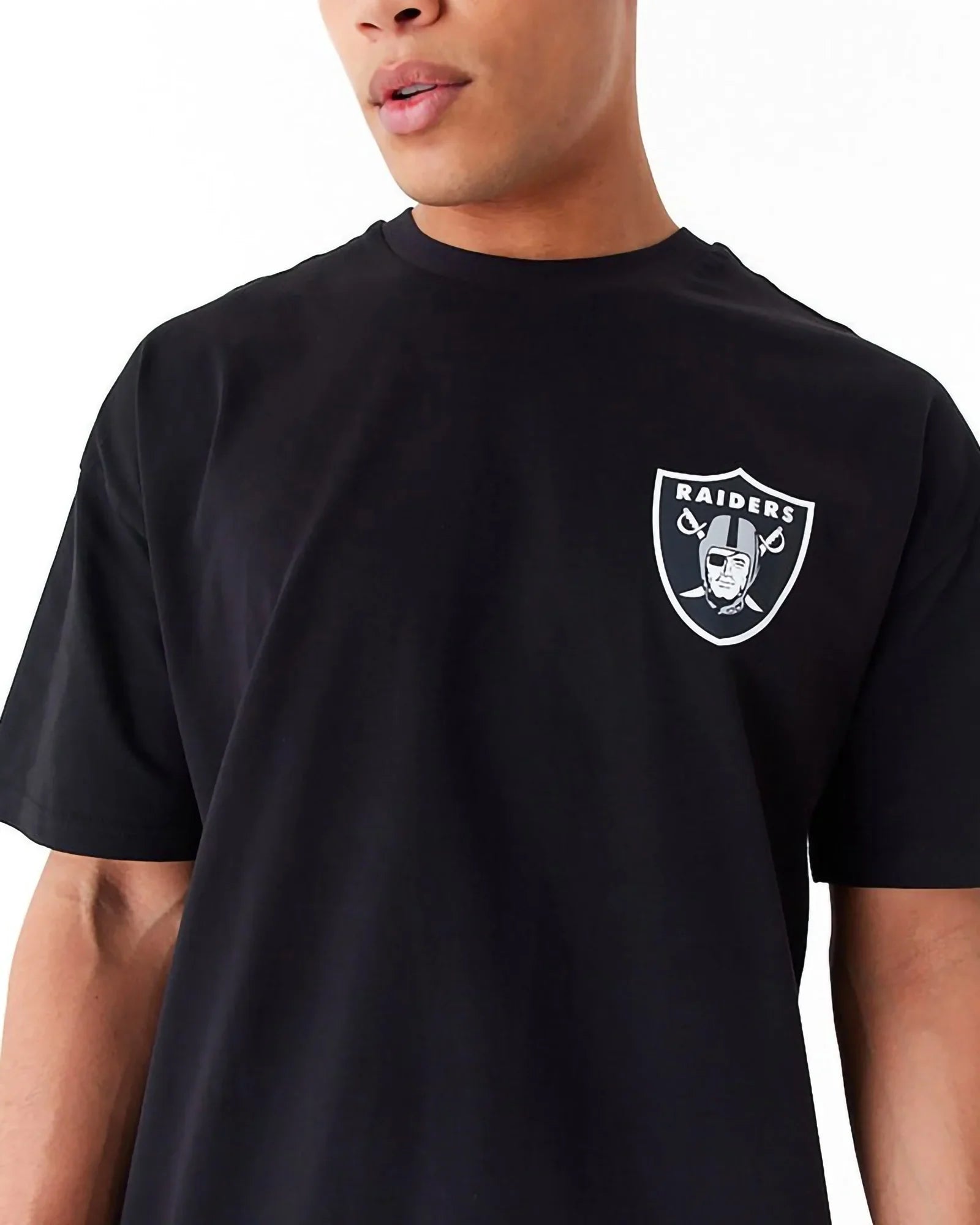 New Era Nfl Shoulder Oversize Tee Las Vegas Raiders Black