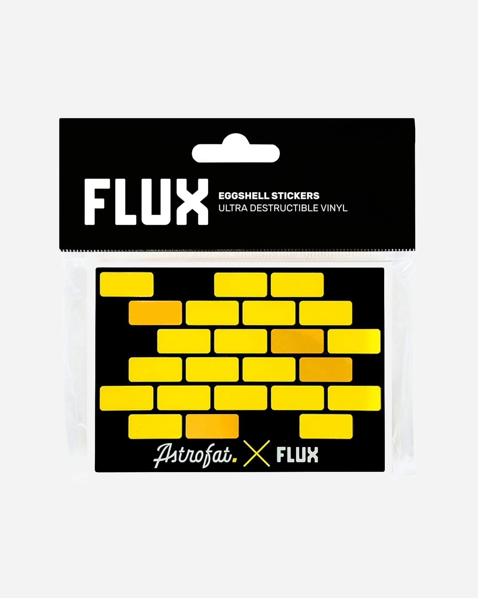 Flux X Astrofat Eggshell Sticker 50pz Bricks Black / Yellow