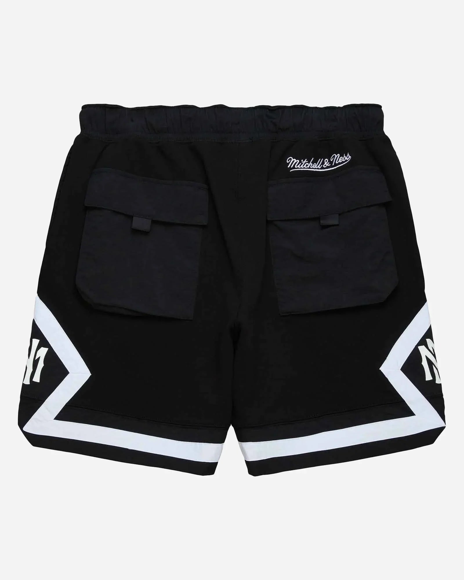 Mitchell & Ness Branded Cargo Shorts Black