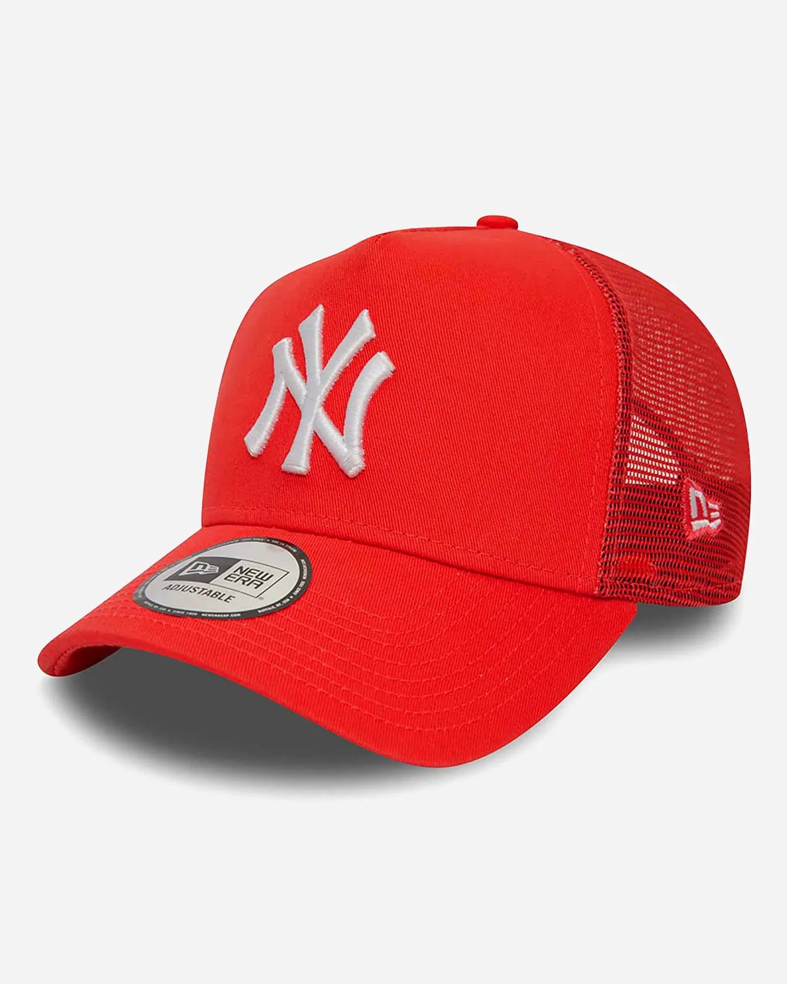 New Era Trucker New York Yankees League Essential Rosso Corallo