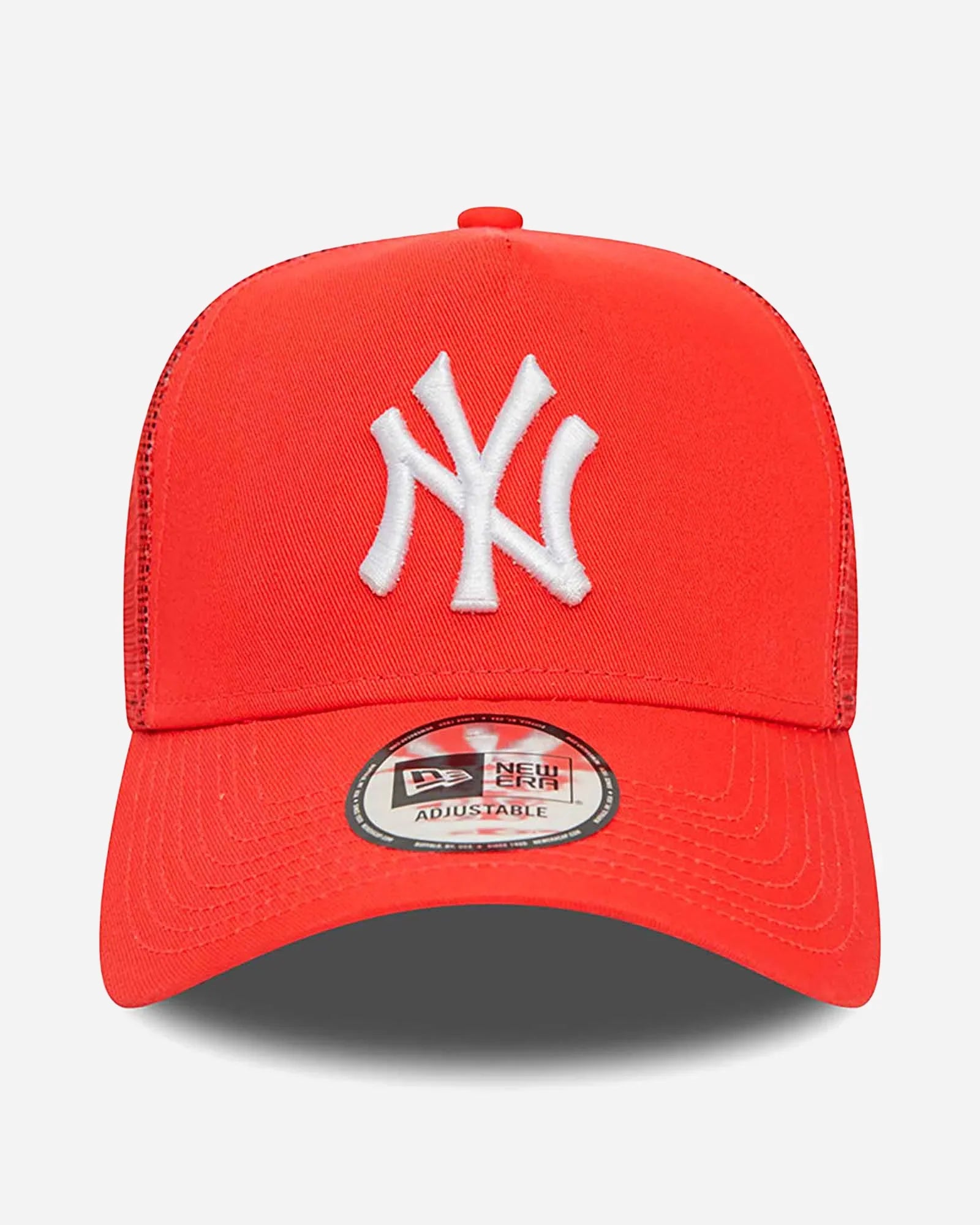 New Era Trucker New York Yankees League Essential Rosso Corallo