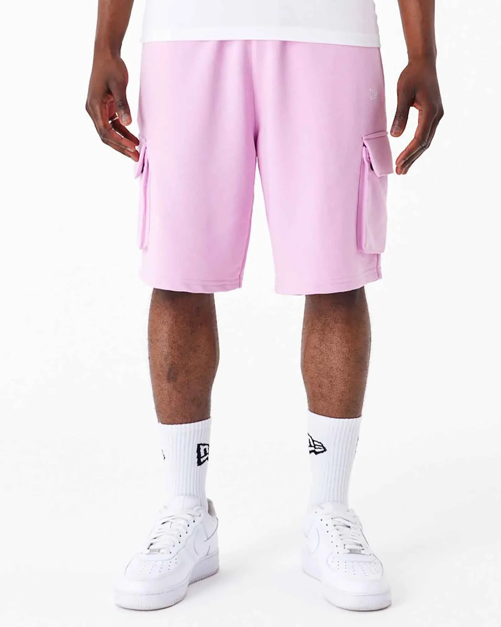 New Era Essential Cargo Shorts Pink