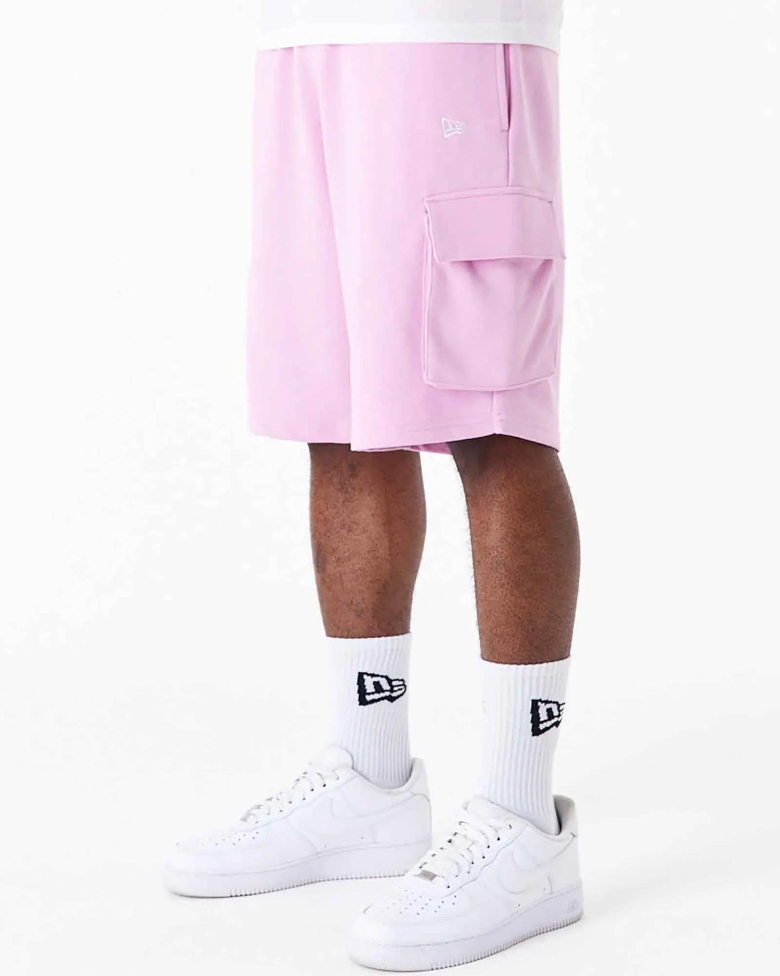 New Era Essential Cargo Shorts Pink