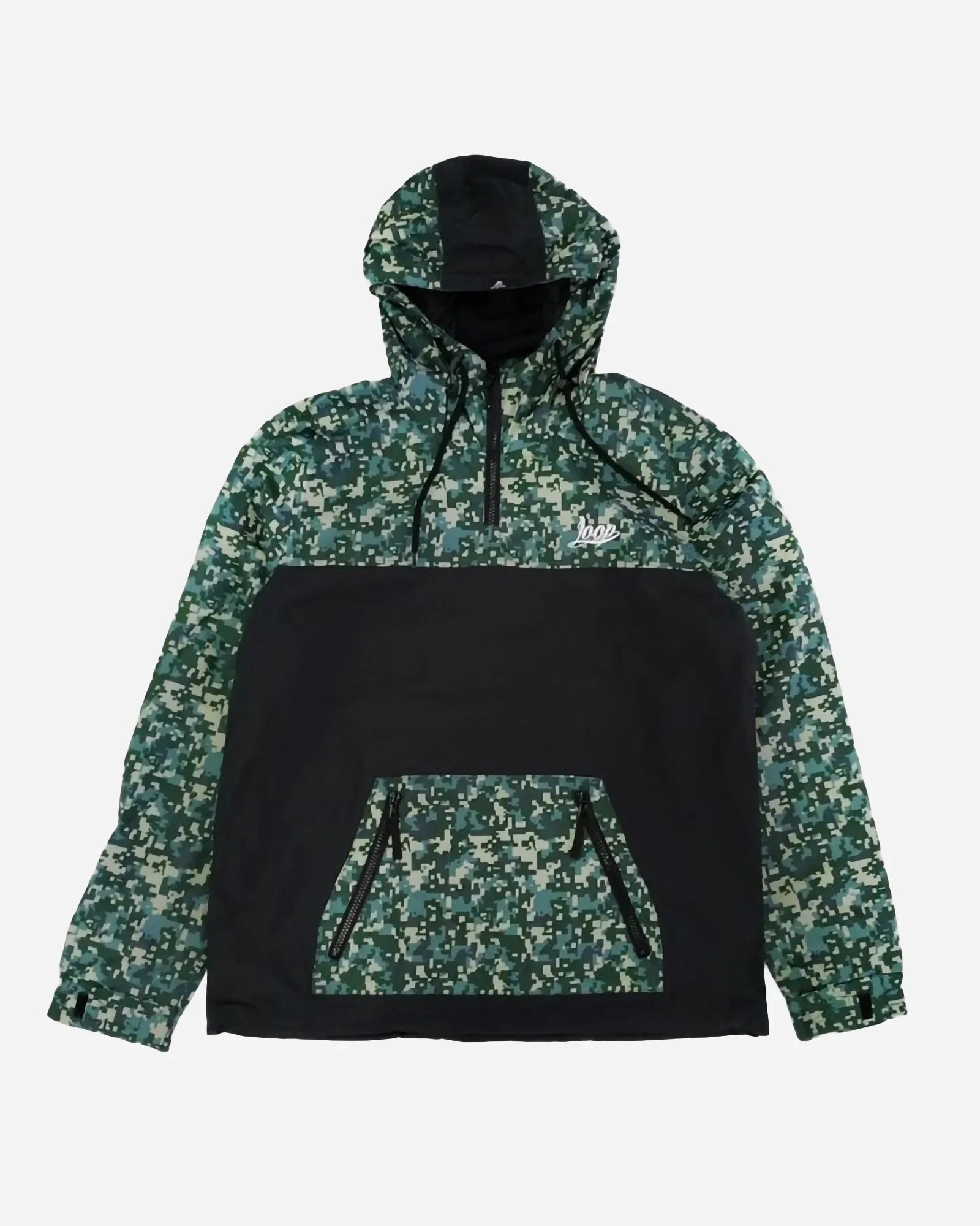 Loop X Wrung Camo Green Windbreaker