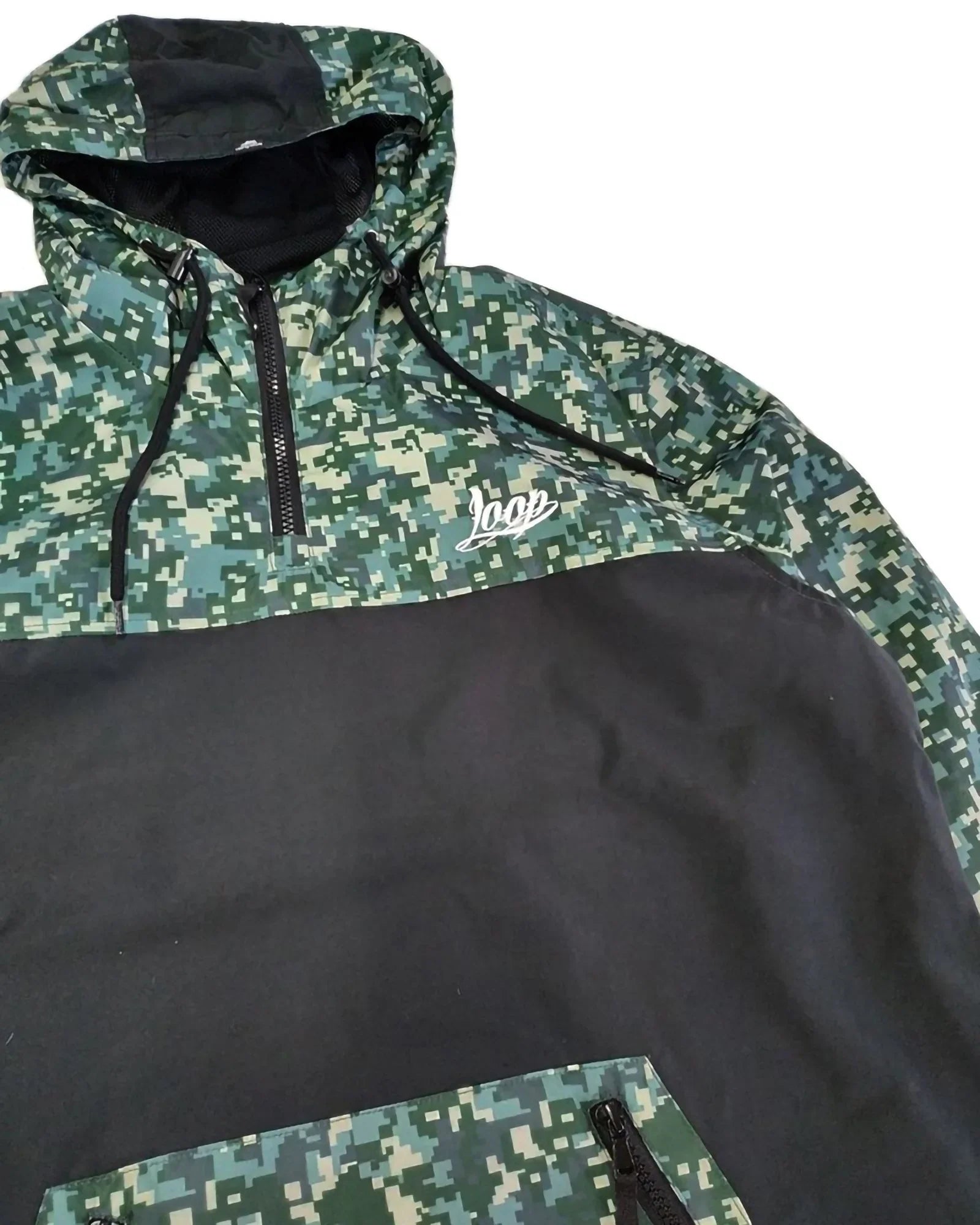 Loop X Wrung Camo Green Windbreaker