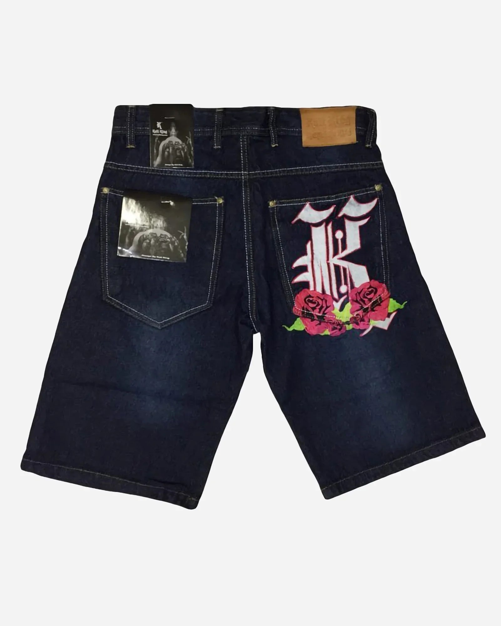 Kali King  Jeans Denim Roses Shorts