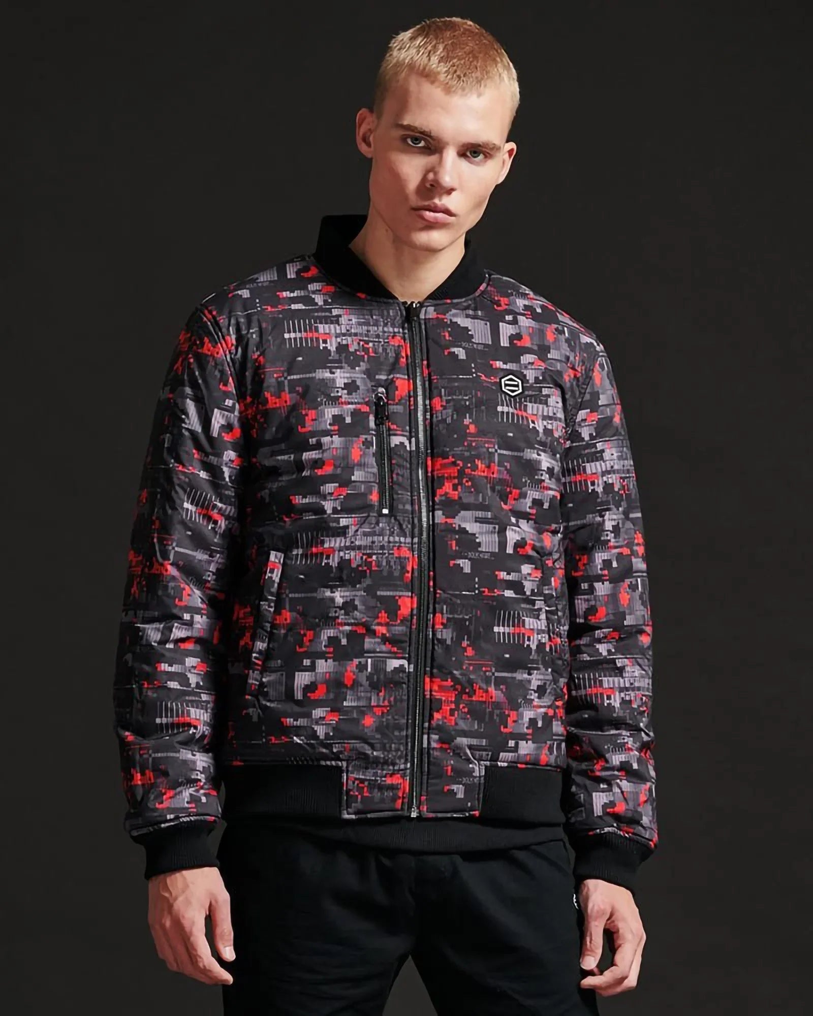 Dolly Noire Reversible Bomber Glitch Camo