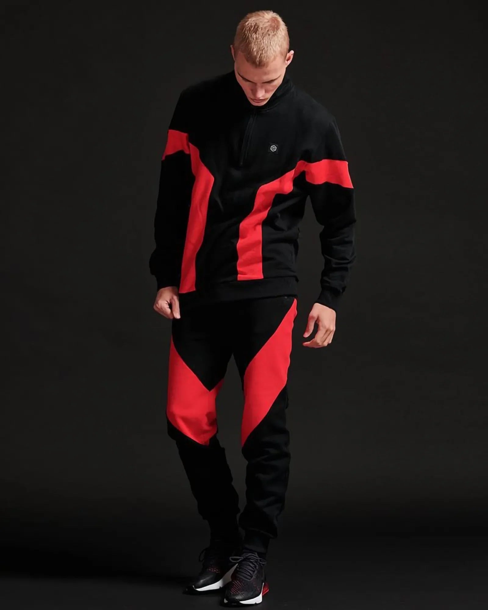 Dolly Noire Victorious Sweatpants Black & Red