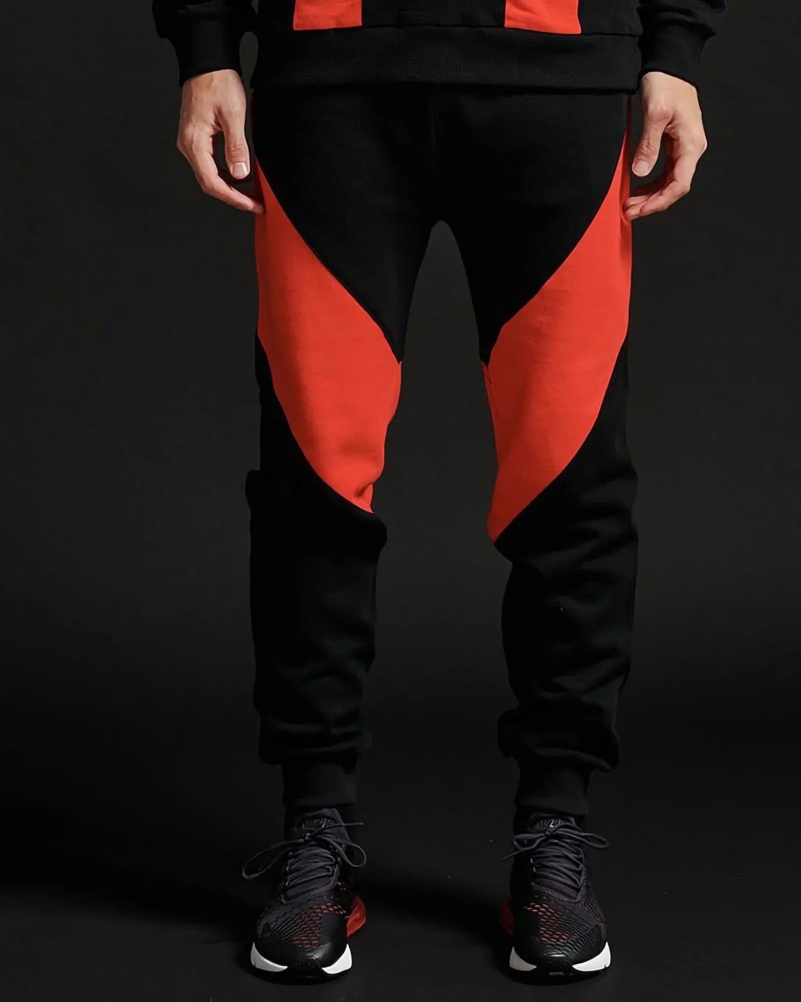 Dolly Noire Victorious Sweatpants Black & Red