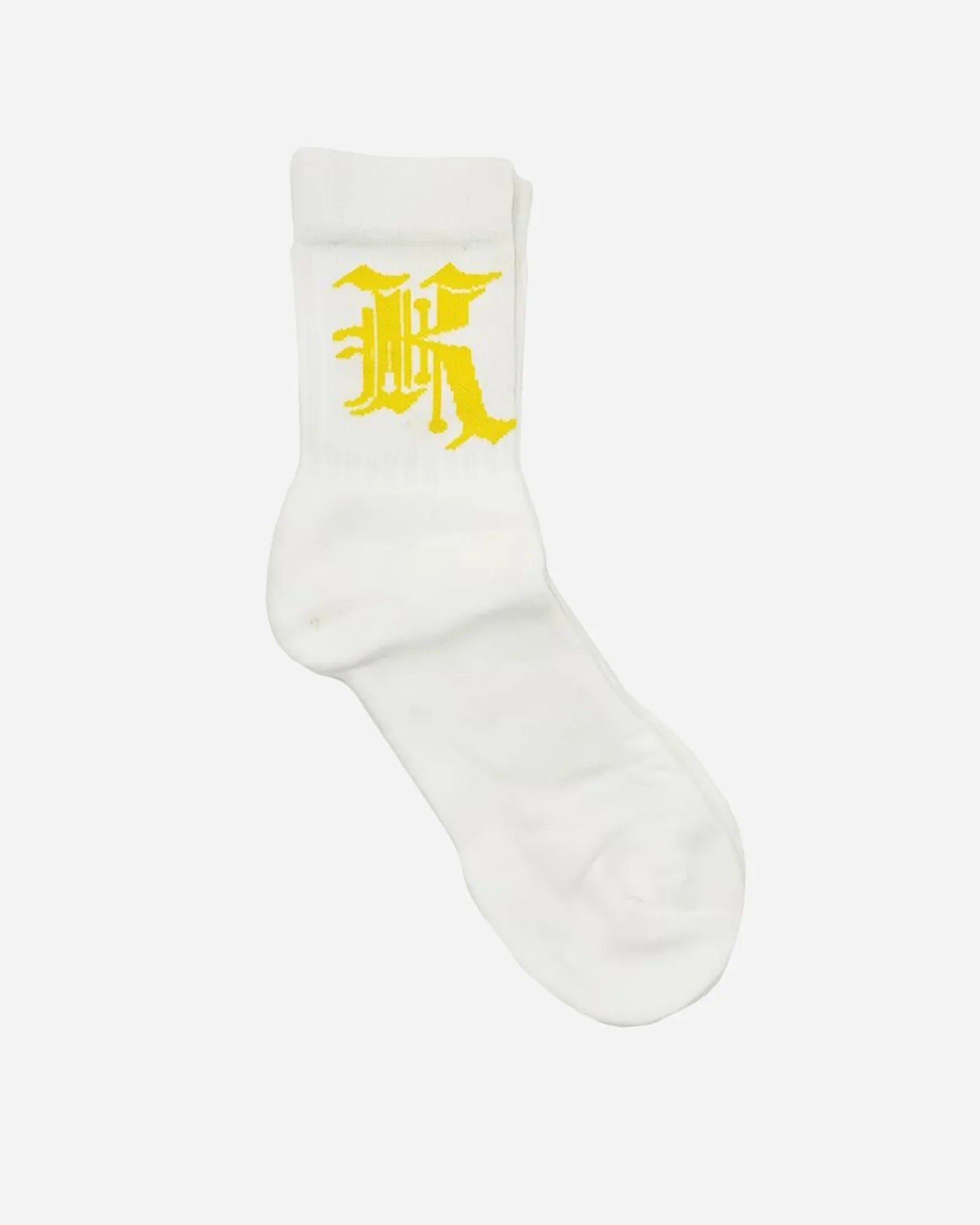 Kali King Calze Logo White And Yellow