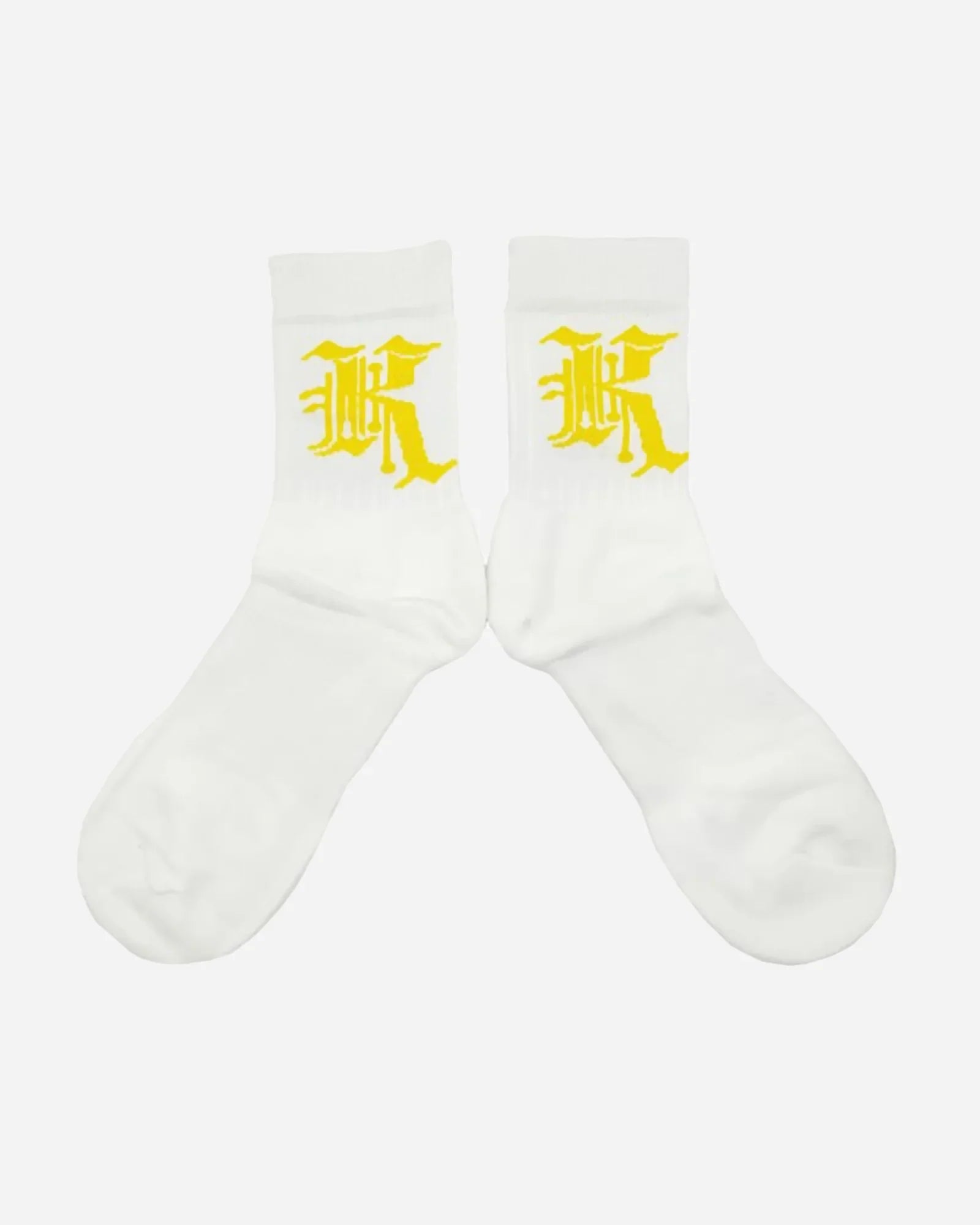 Kali King Calze Logo White And Yellow