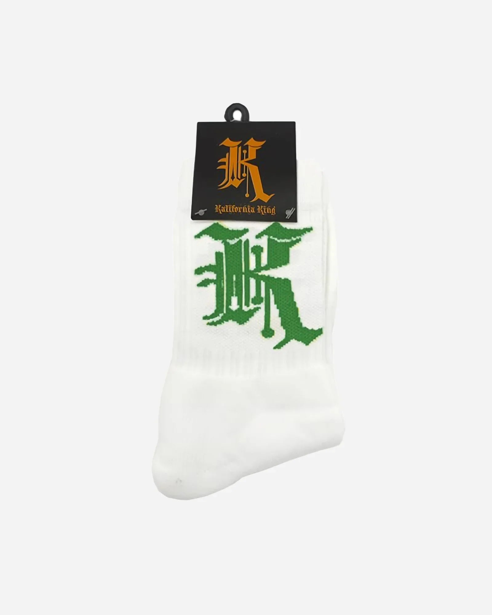 Kali King Calze Logo White And Green