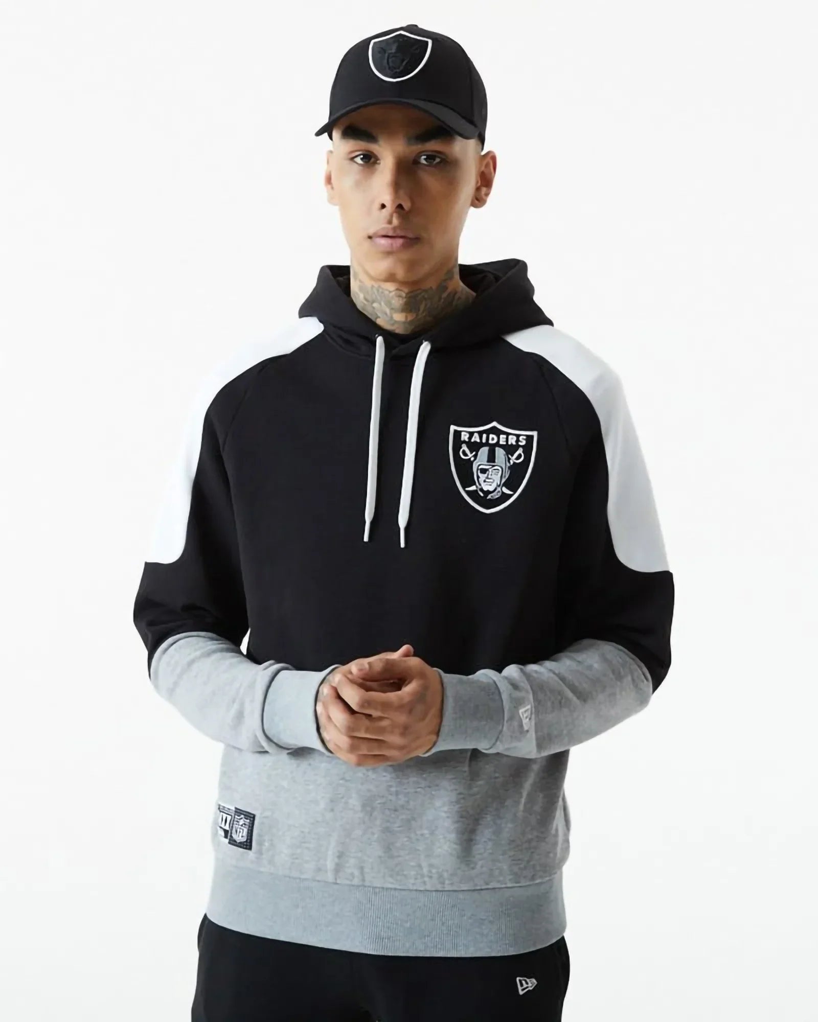 New Era Contrast Panel Hoodie Las Vegas Raiders