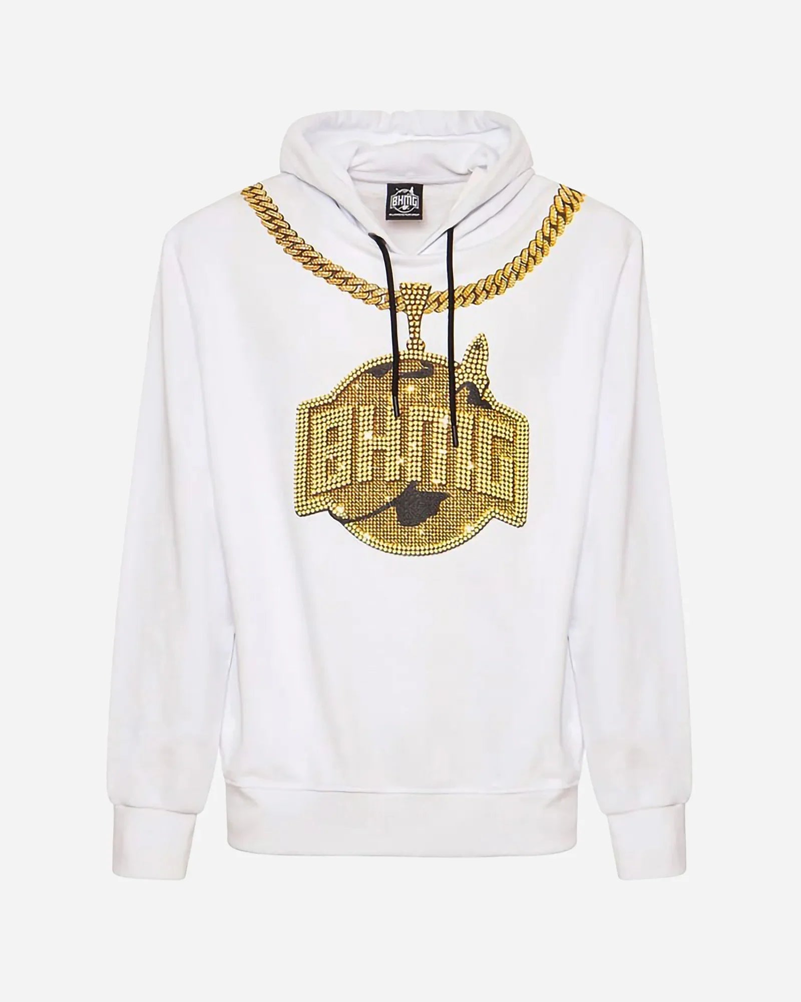 Bhmg - Chain Hoodie White