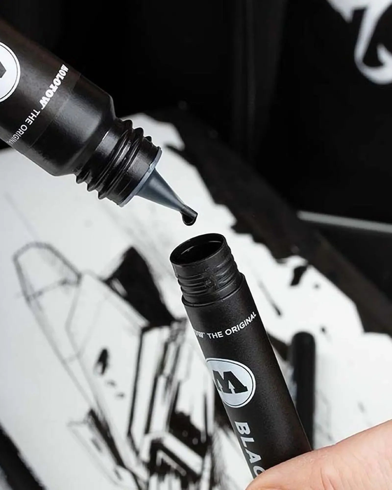 Molotow - Blackliner Brush & Refill Marker Set Blister