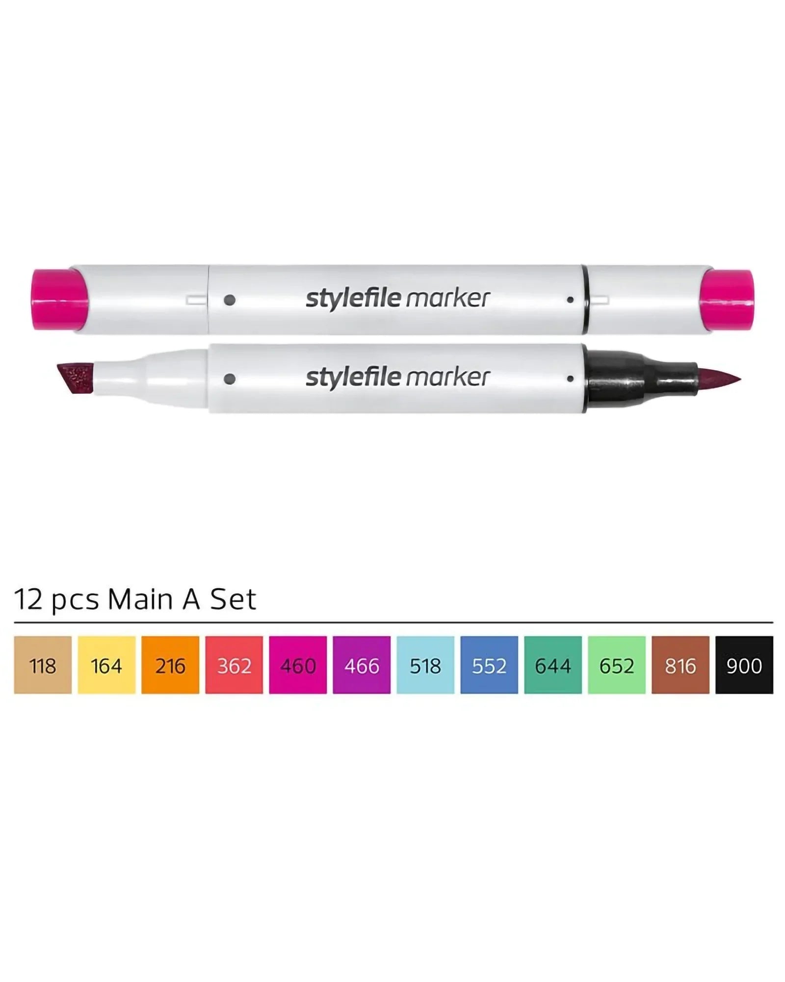 Stylefile Brush Marker Set A 12 Pz