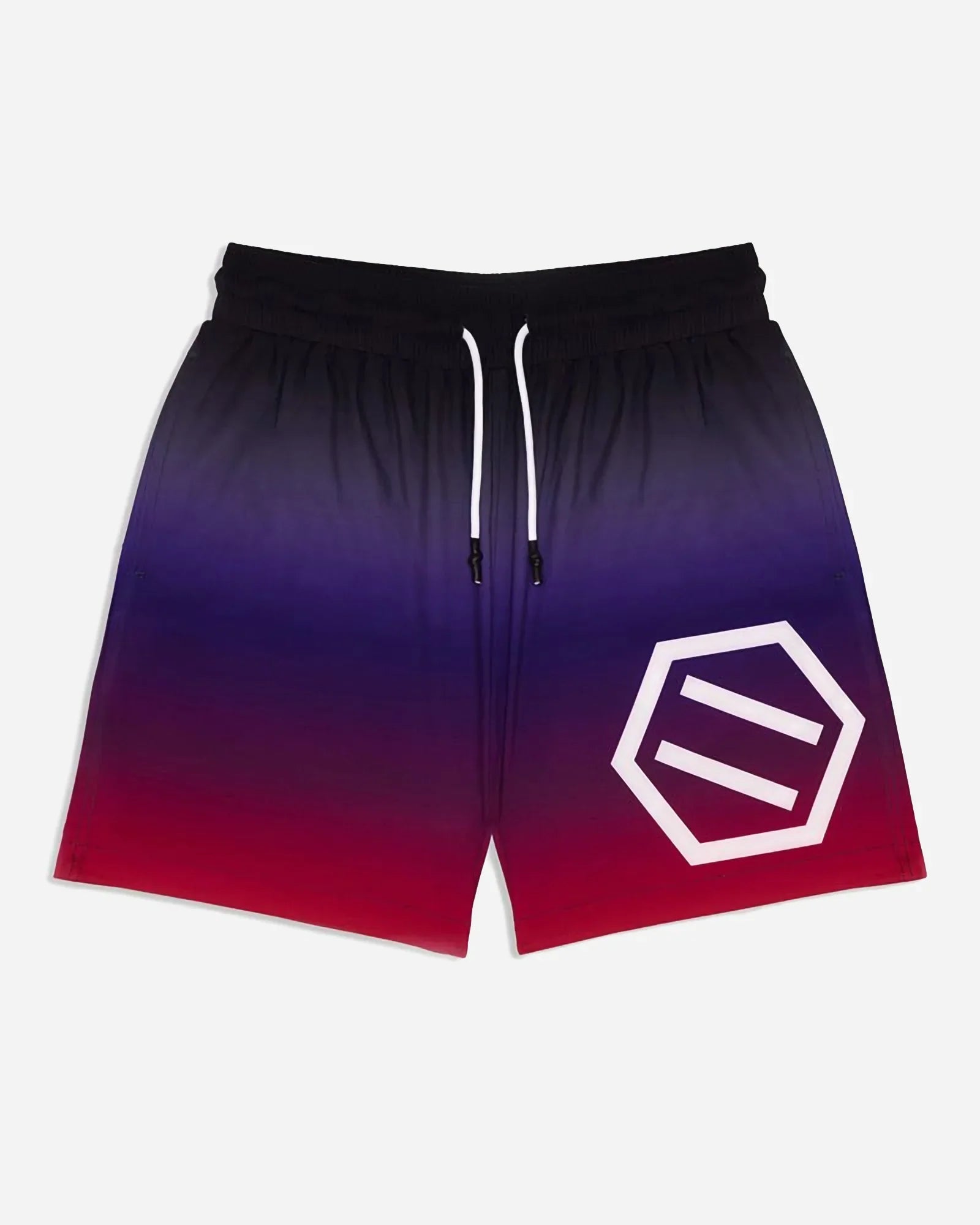 Dolly Noire Gradient Logo Swimshorts Black & Red