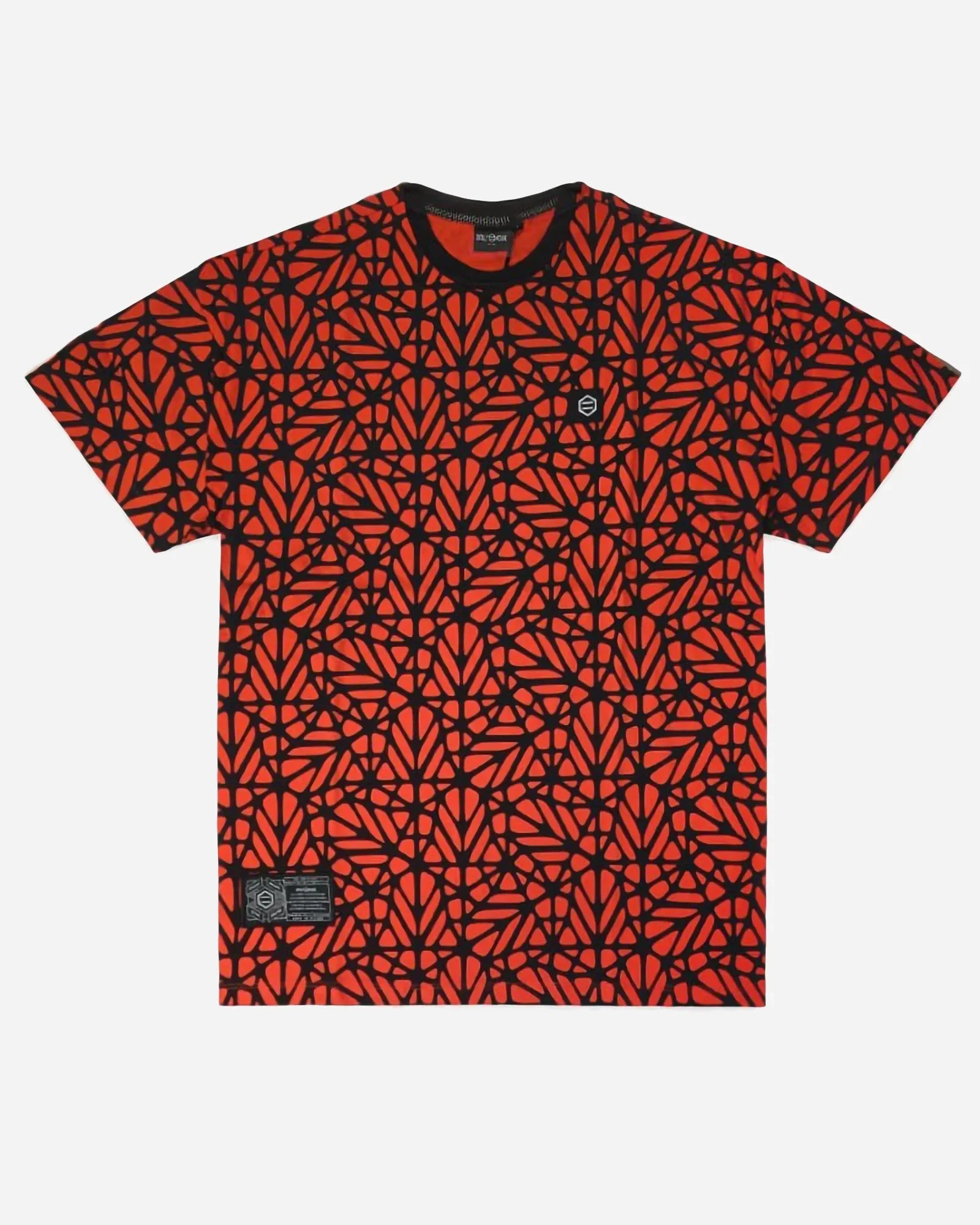 Dolly Noire Bosco Pattern Oversize T-shirt Red