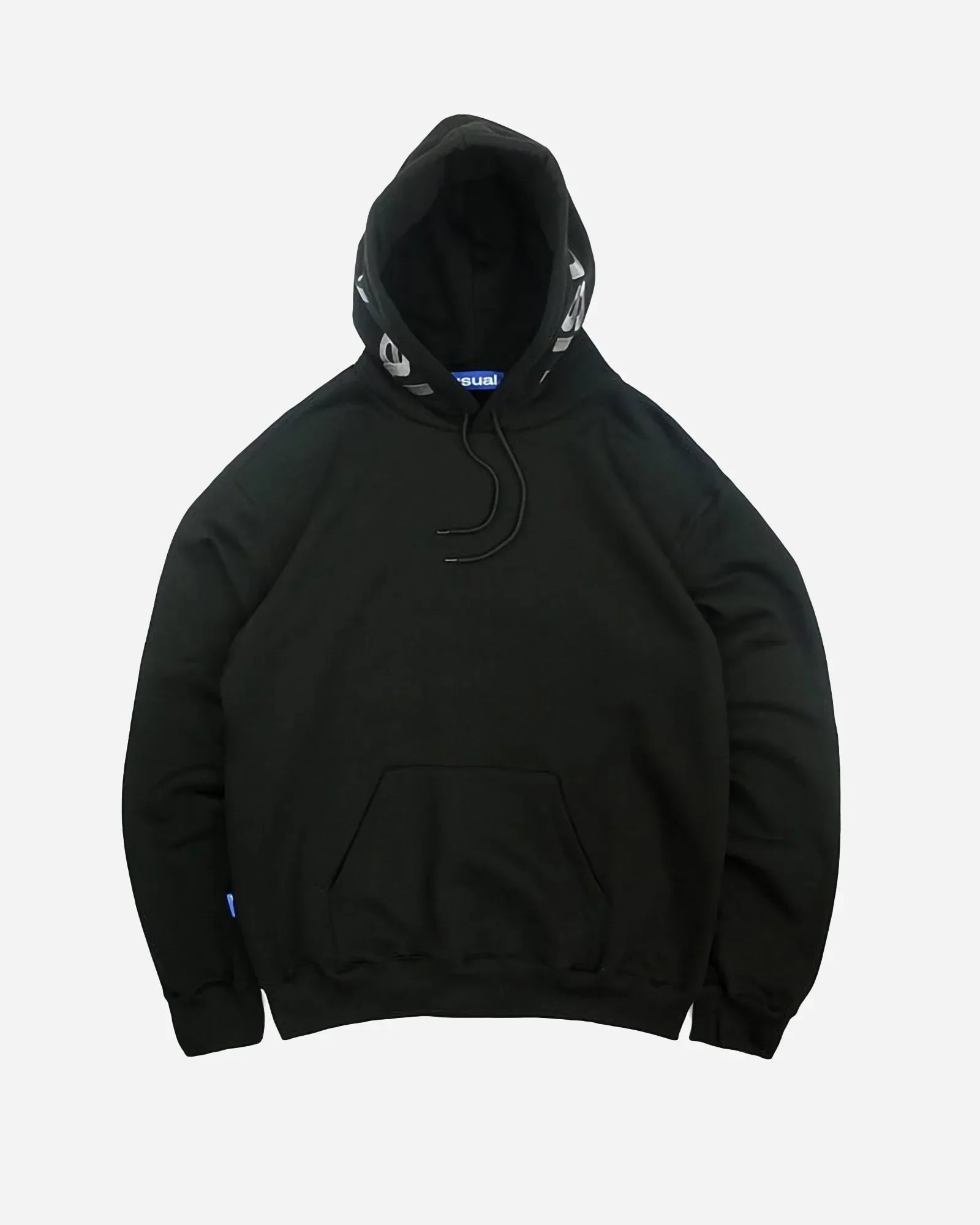 Usual Script Hoodie Black