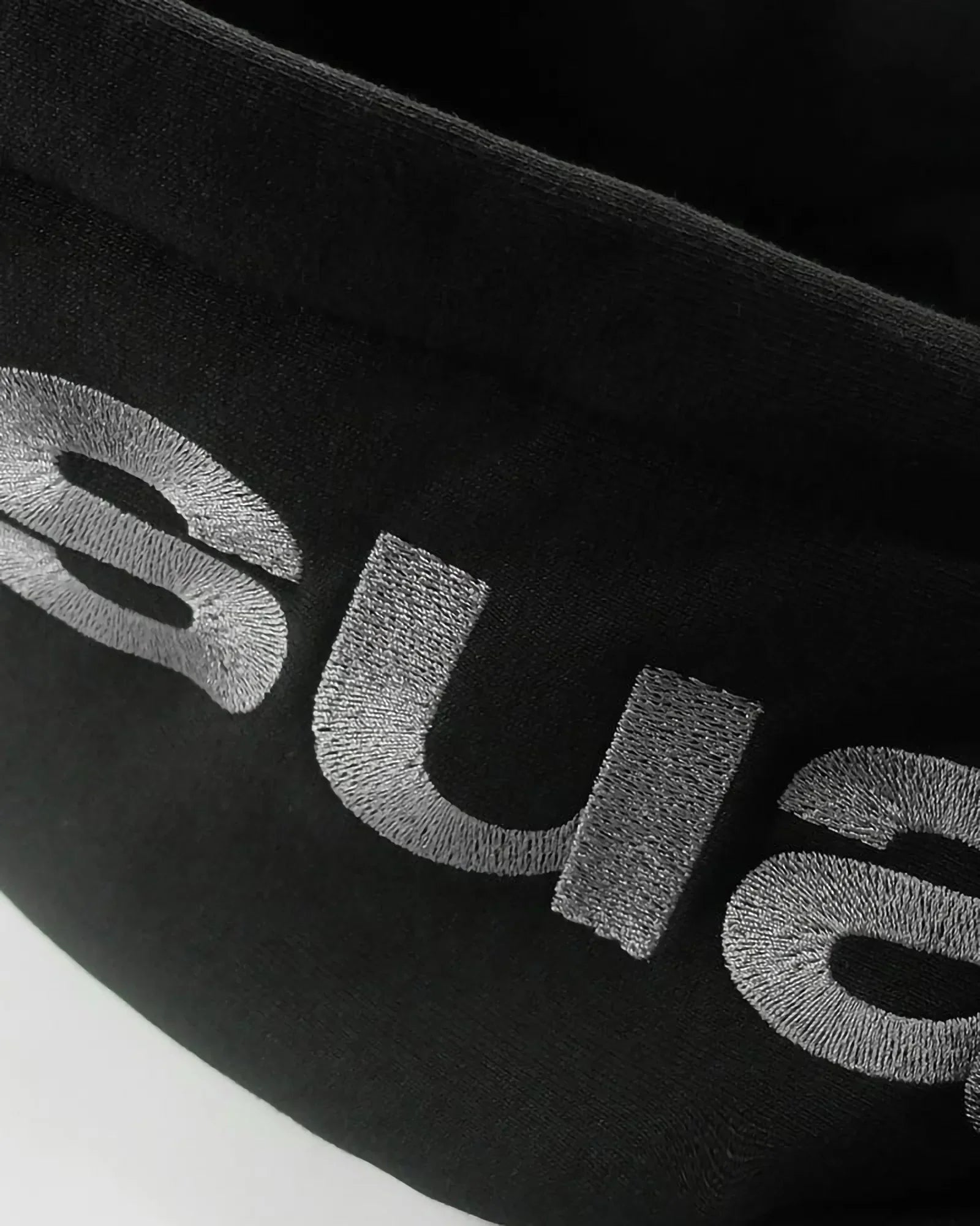 Usual Script Hoodie Black