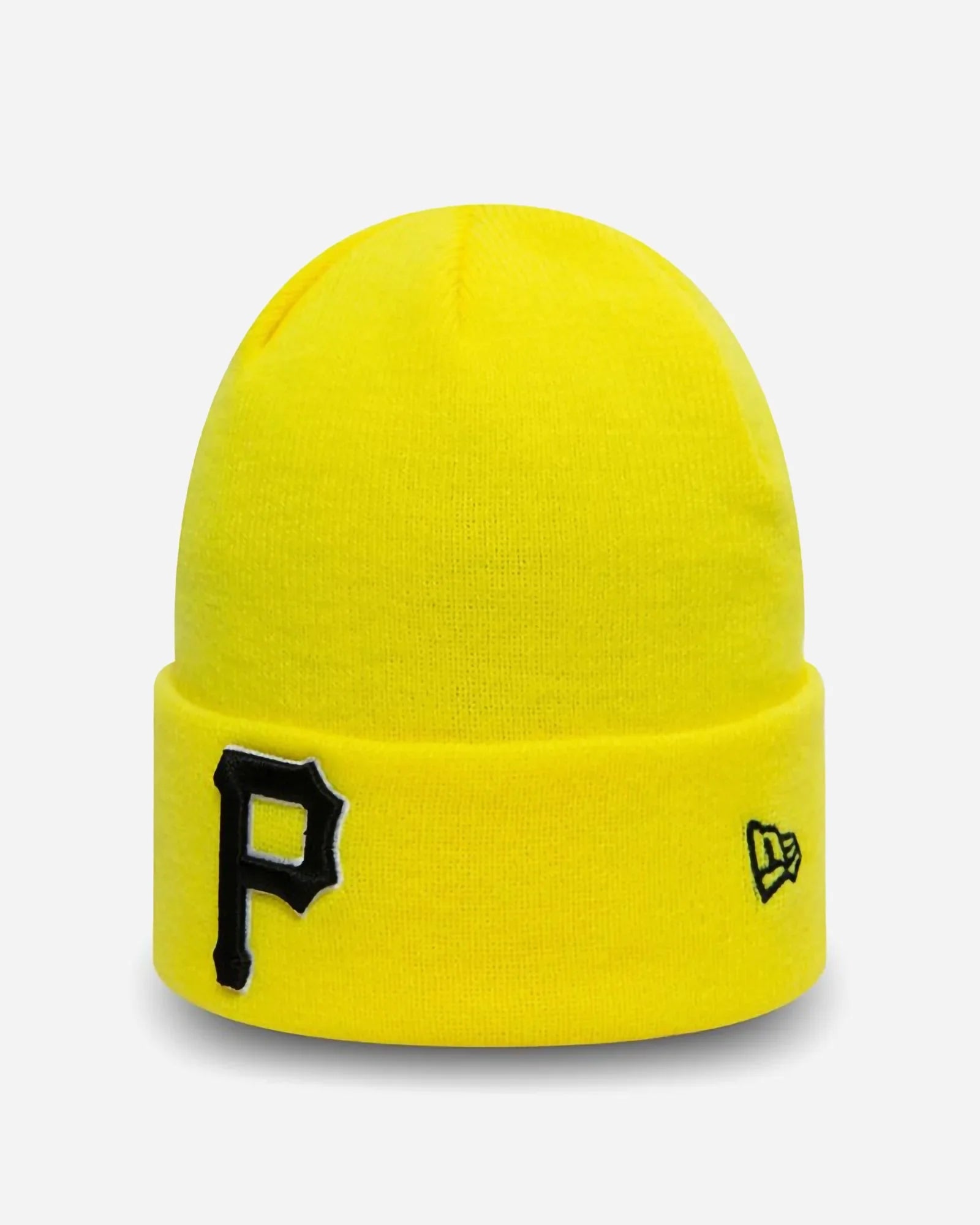 New Era League Essentials Pittsburg Pirates Cuff Knit Beanie Yellow