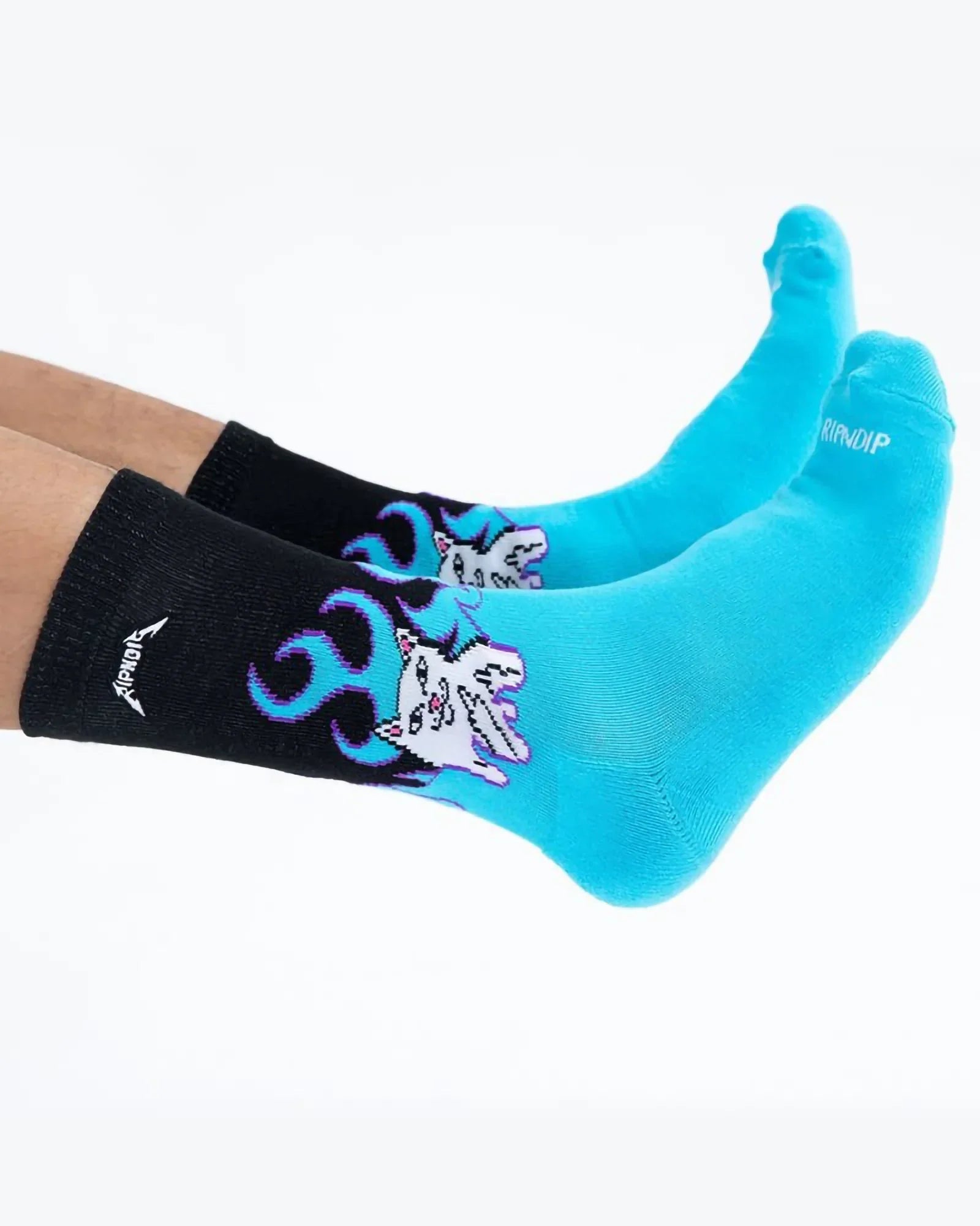 Ripndip Welcome To Heck Socks Electric Blue